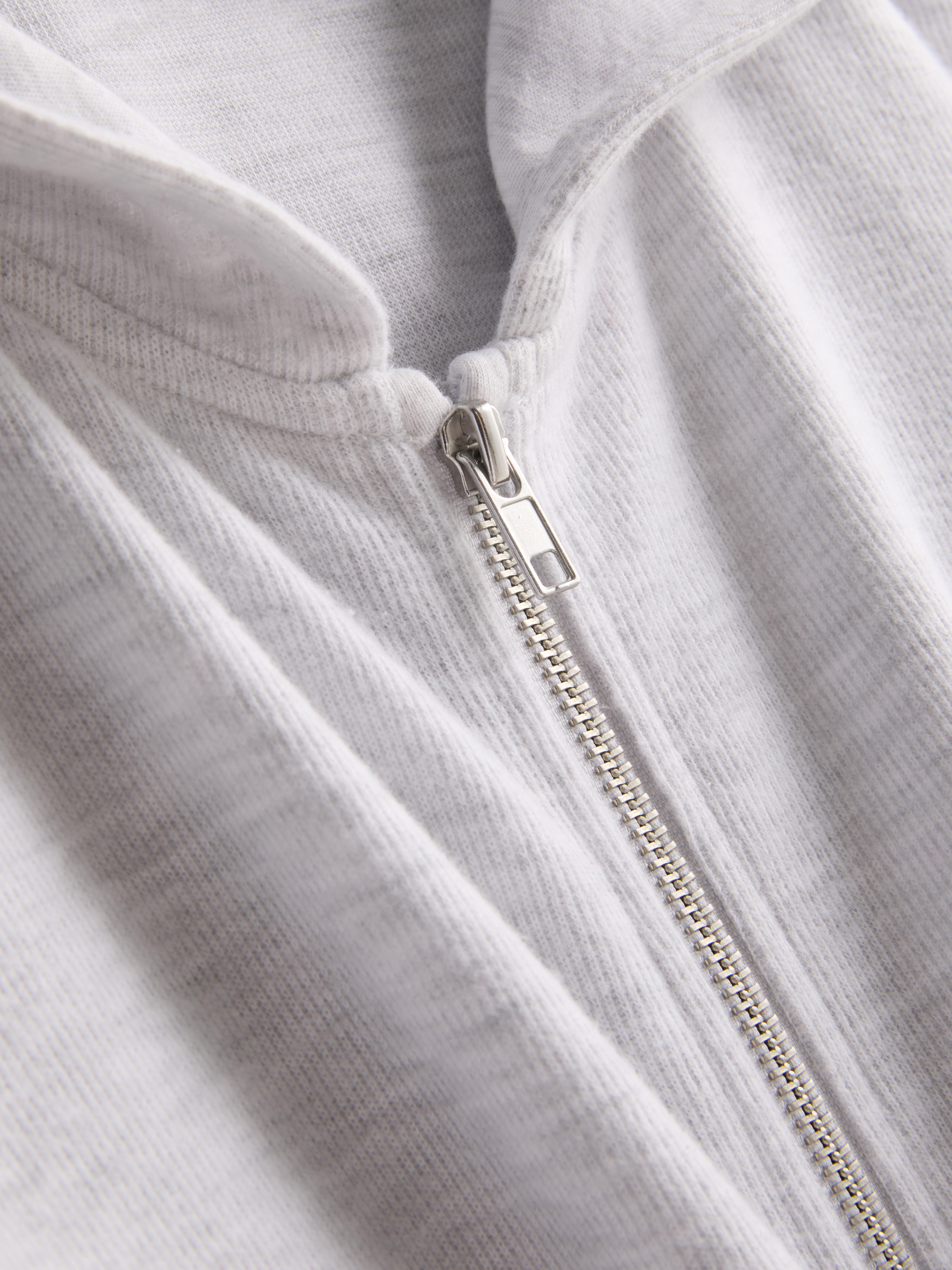 7-15yrs | Ribbed Zip-Up Hoodie