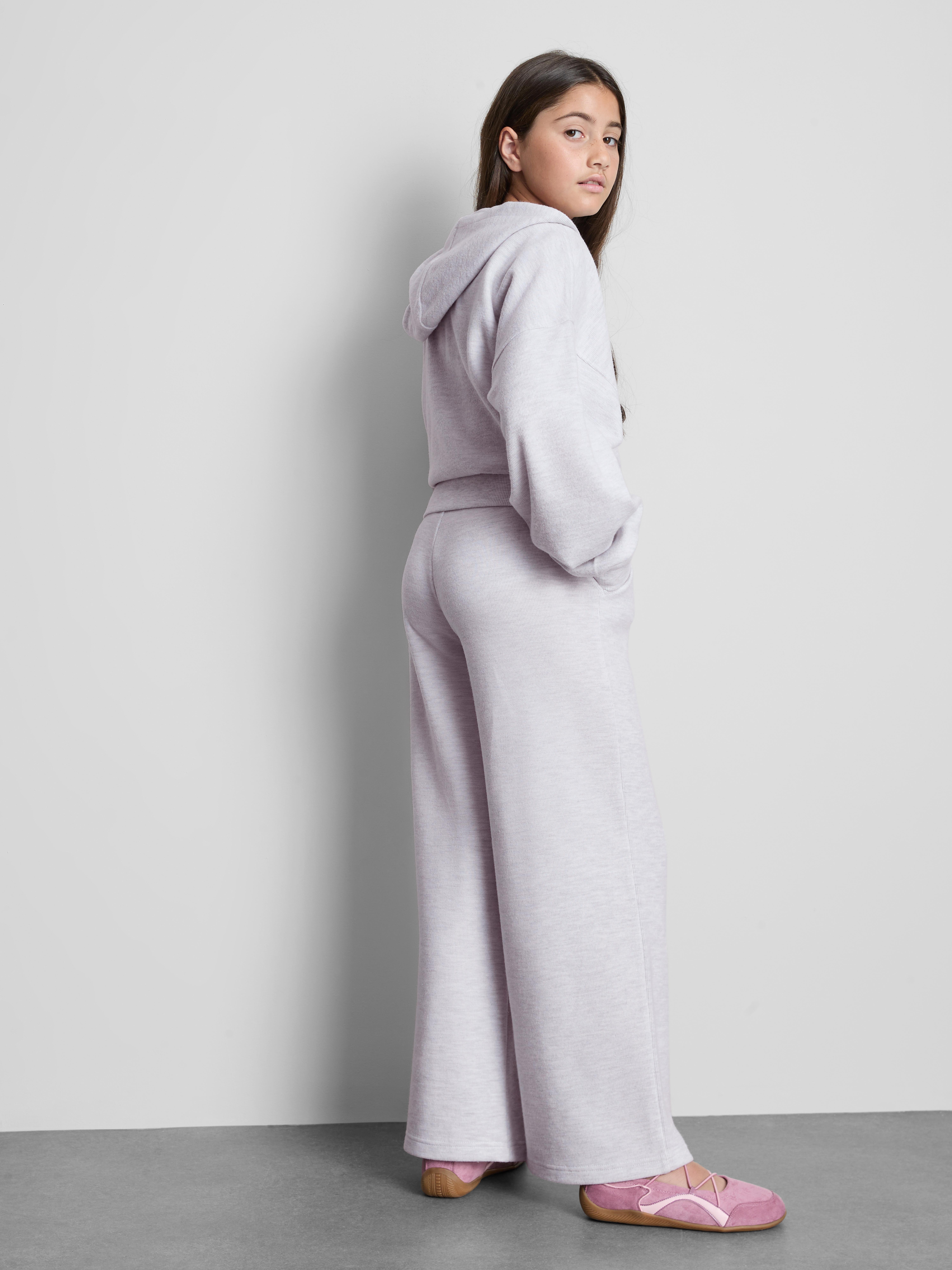 7-15yrs | Ribbed Wide-Leg Joggers