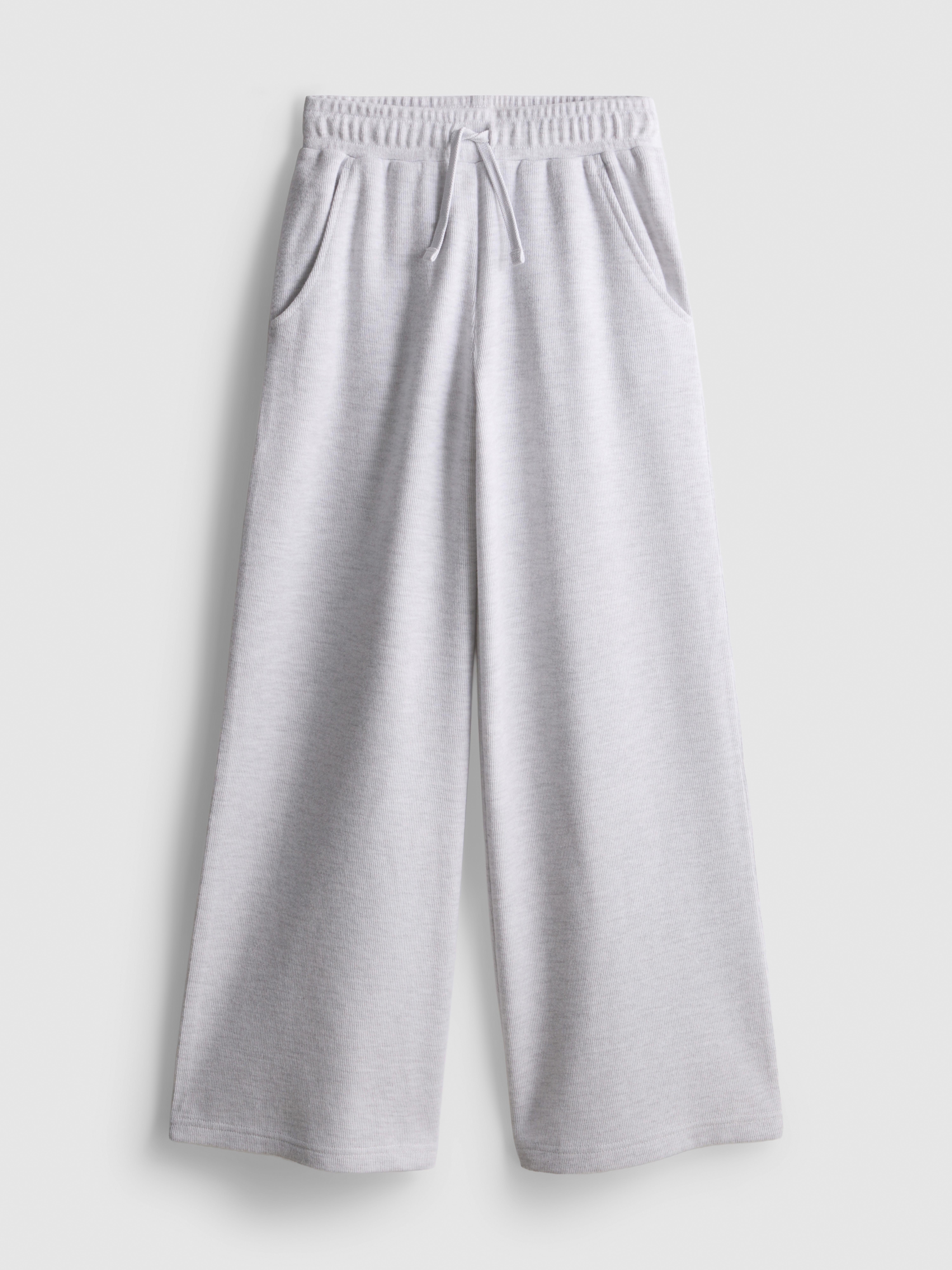 7-15yrs | Ribbed Wide-Leg Joggers