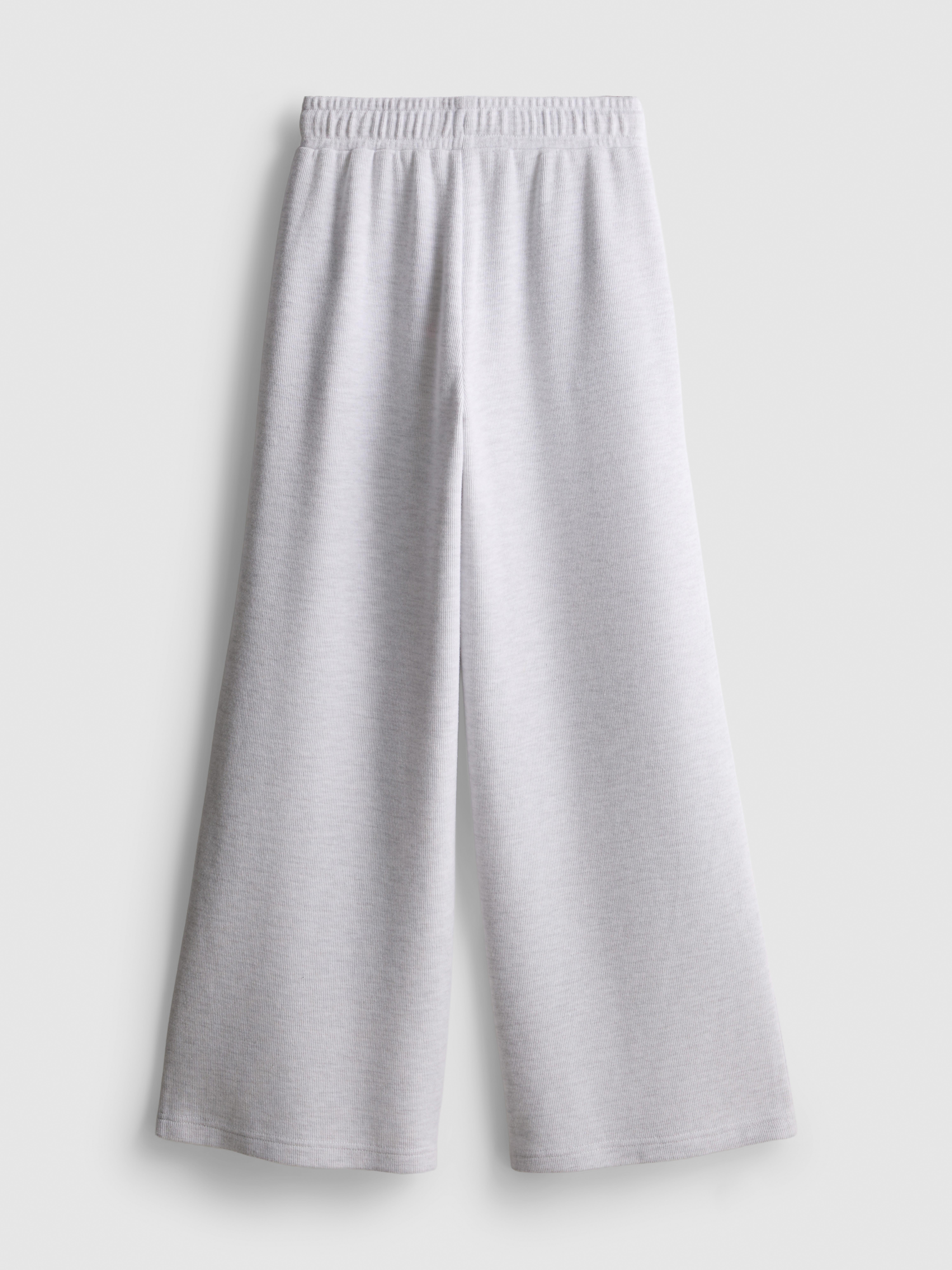 7-15yrs | Ribbed Wide-Leg Joggers