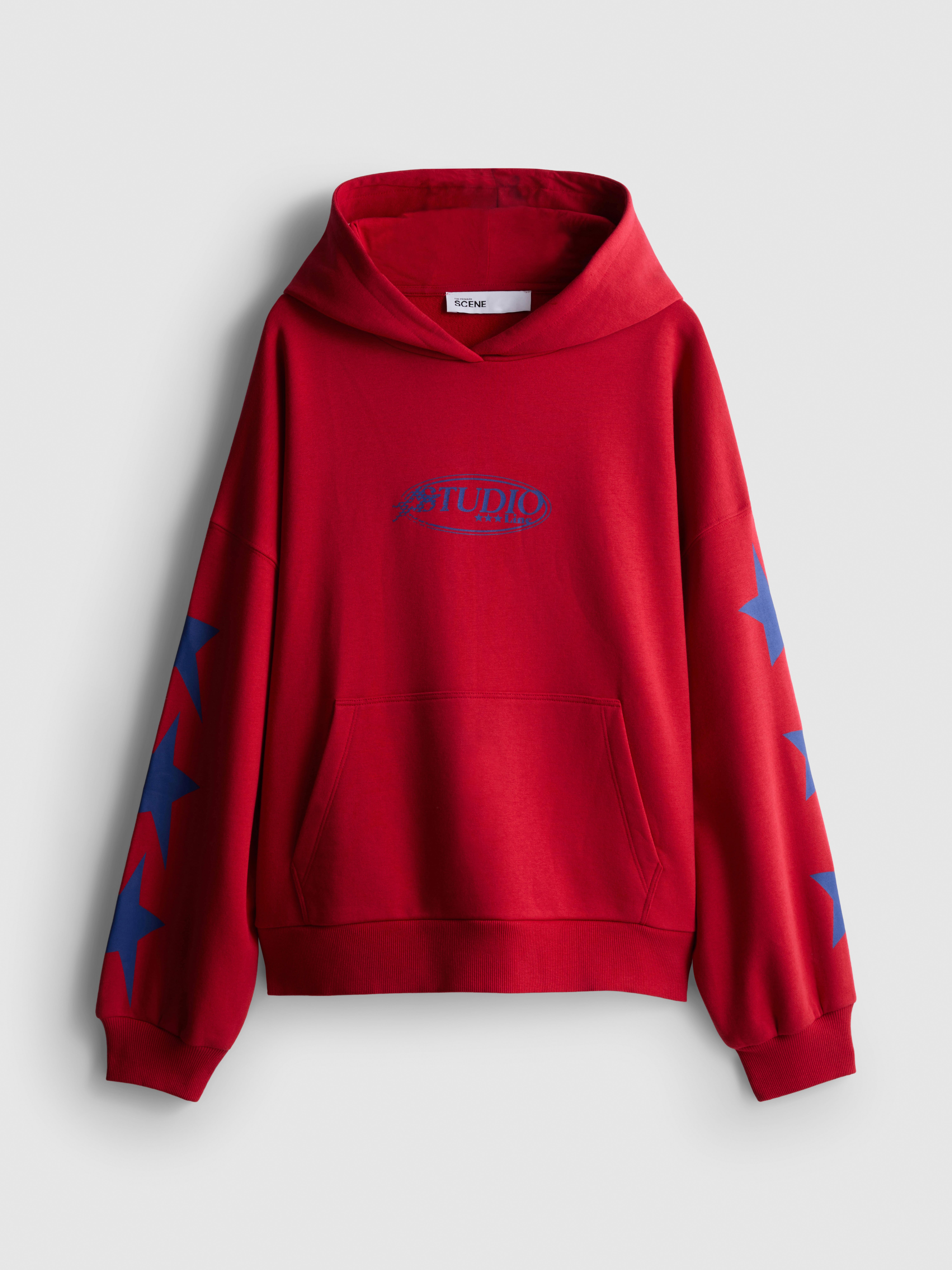 Women's Bright Red The Primark Scene | Cotton-Rich Graphic Hoodie | Primark