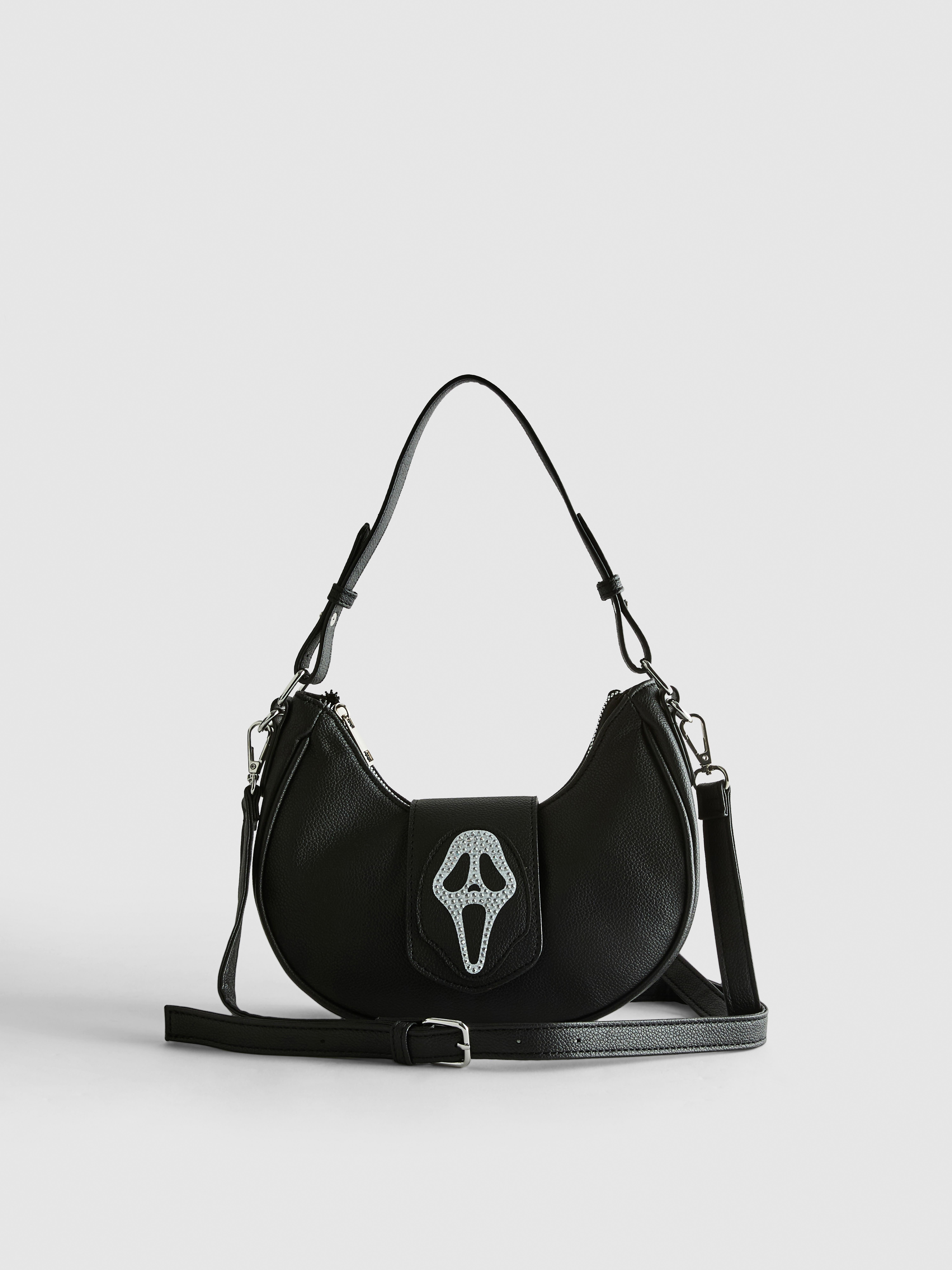Scream Ghostface Rhinestone Shoulder Bag