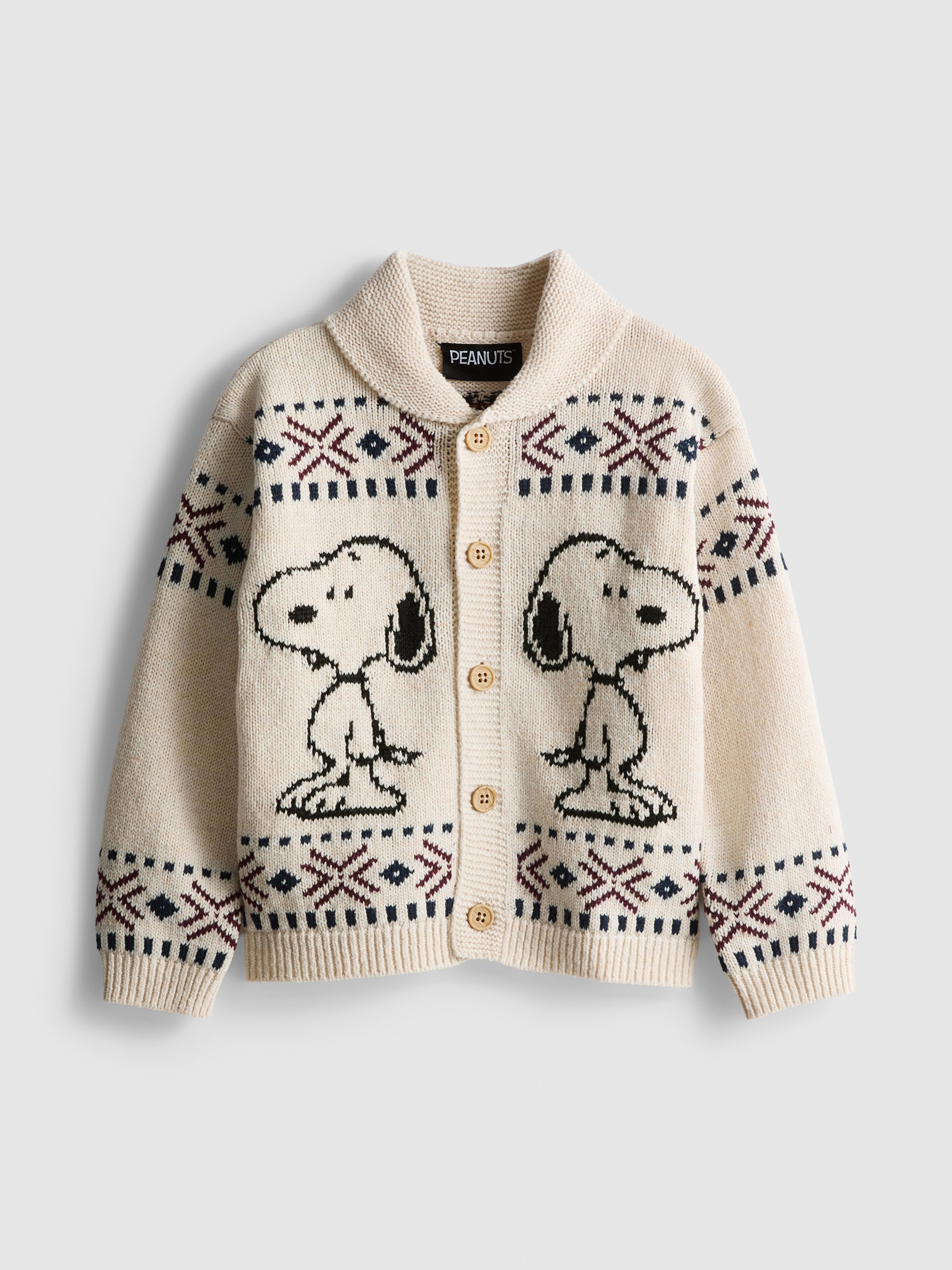 1-9yrs | Peanuts Snoopy Collared Cardigan
