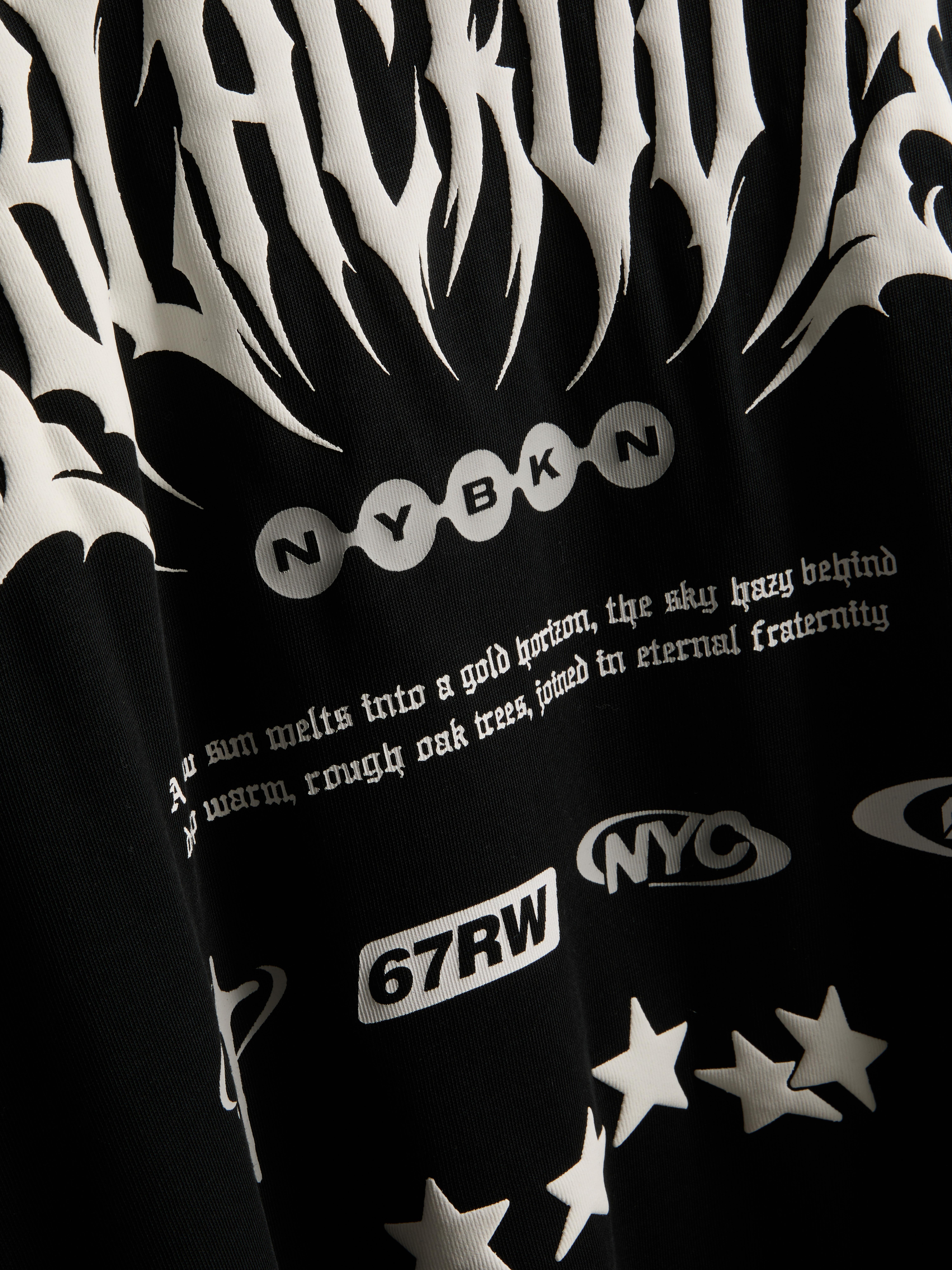Layered-Look Graphic T-Shirt