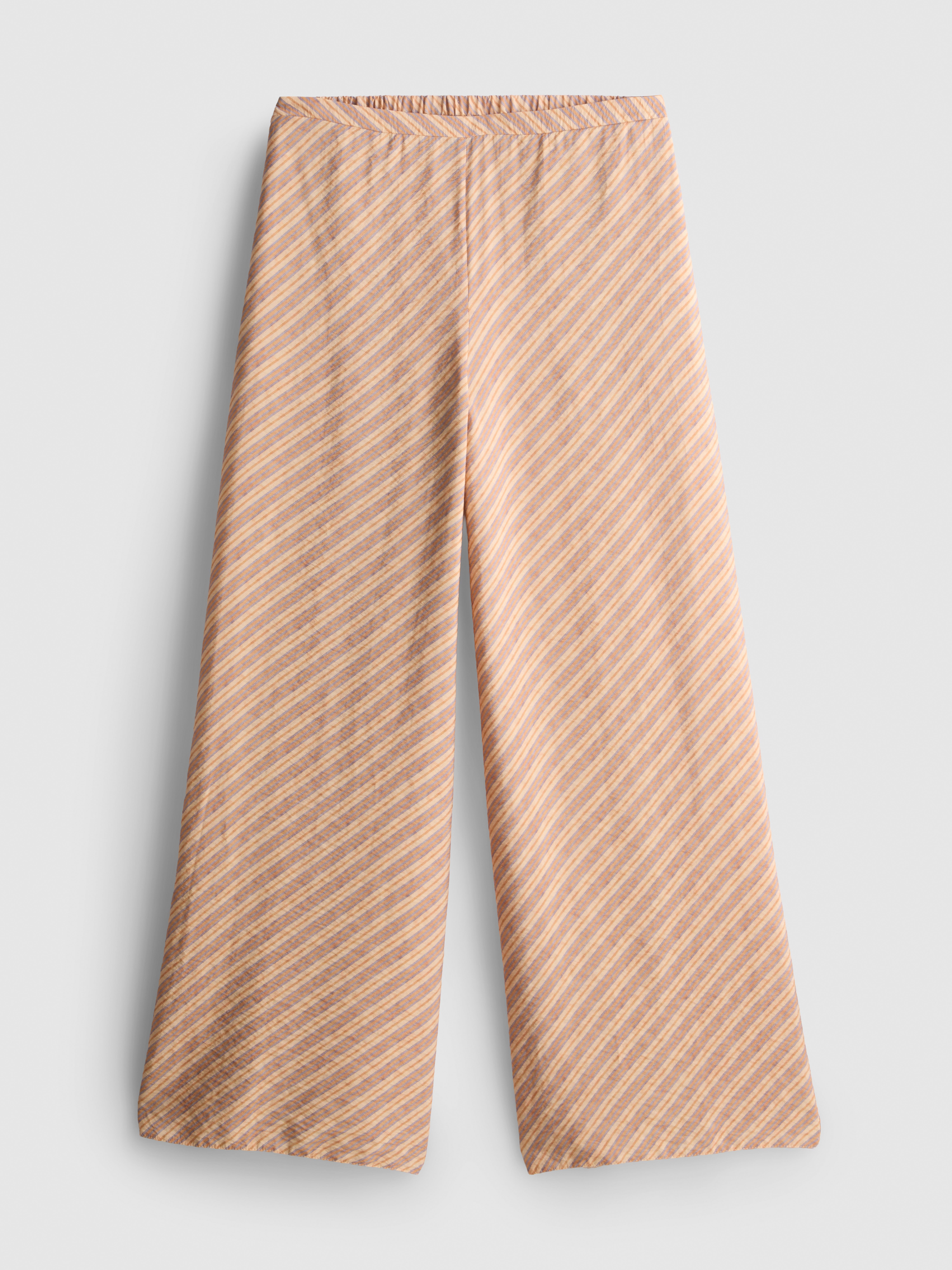 Striped Wide Leg Trousers
