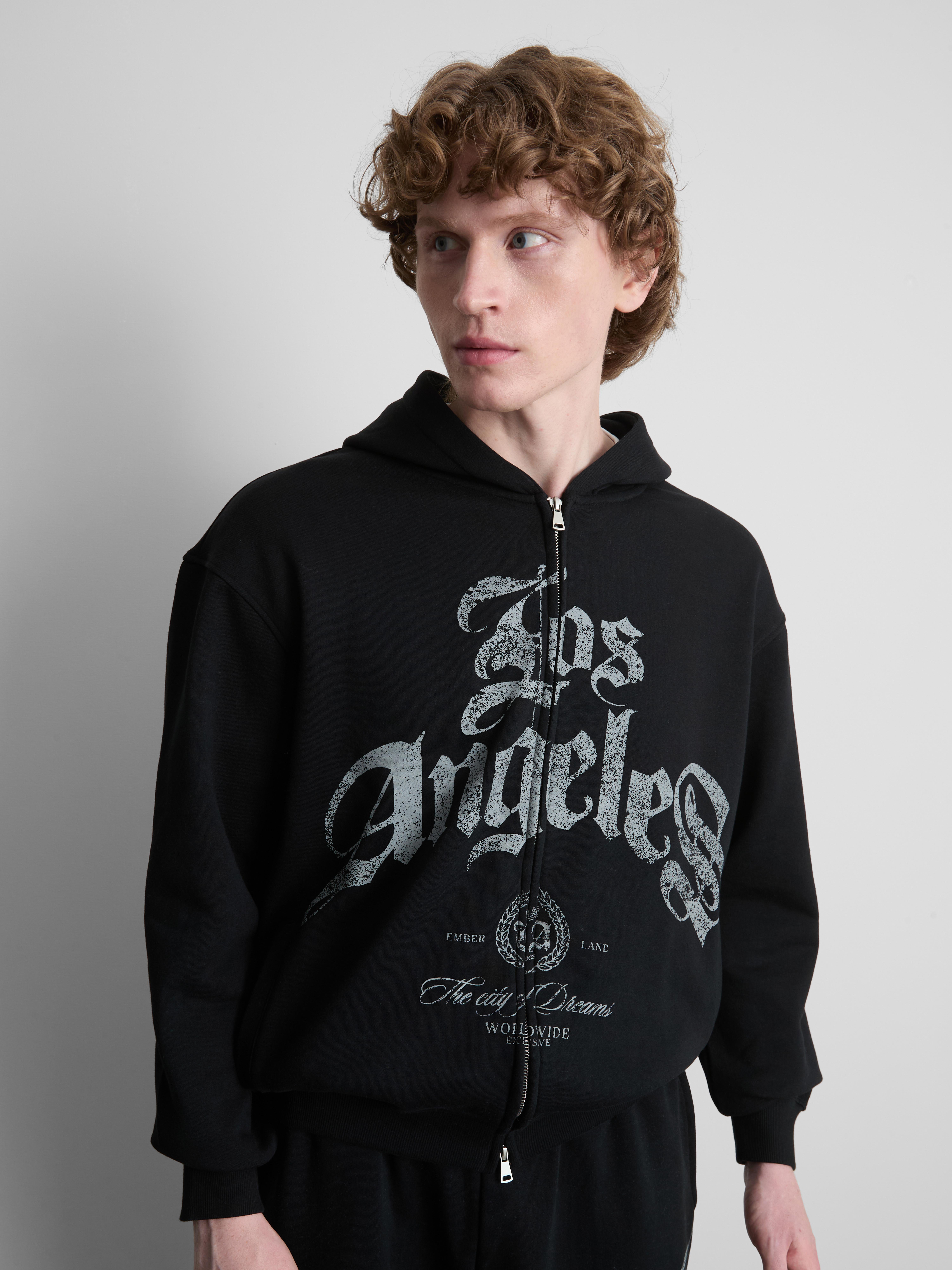 Los Angeles Graphic Zip-Up Hoodie