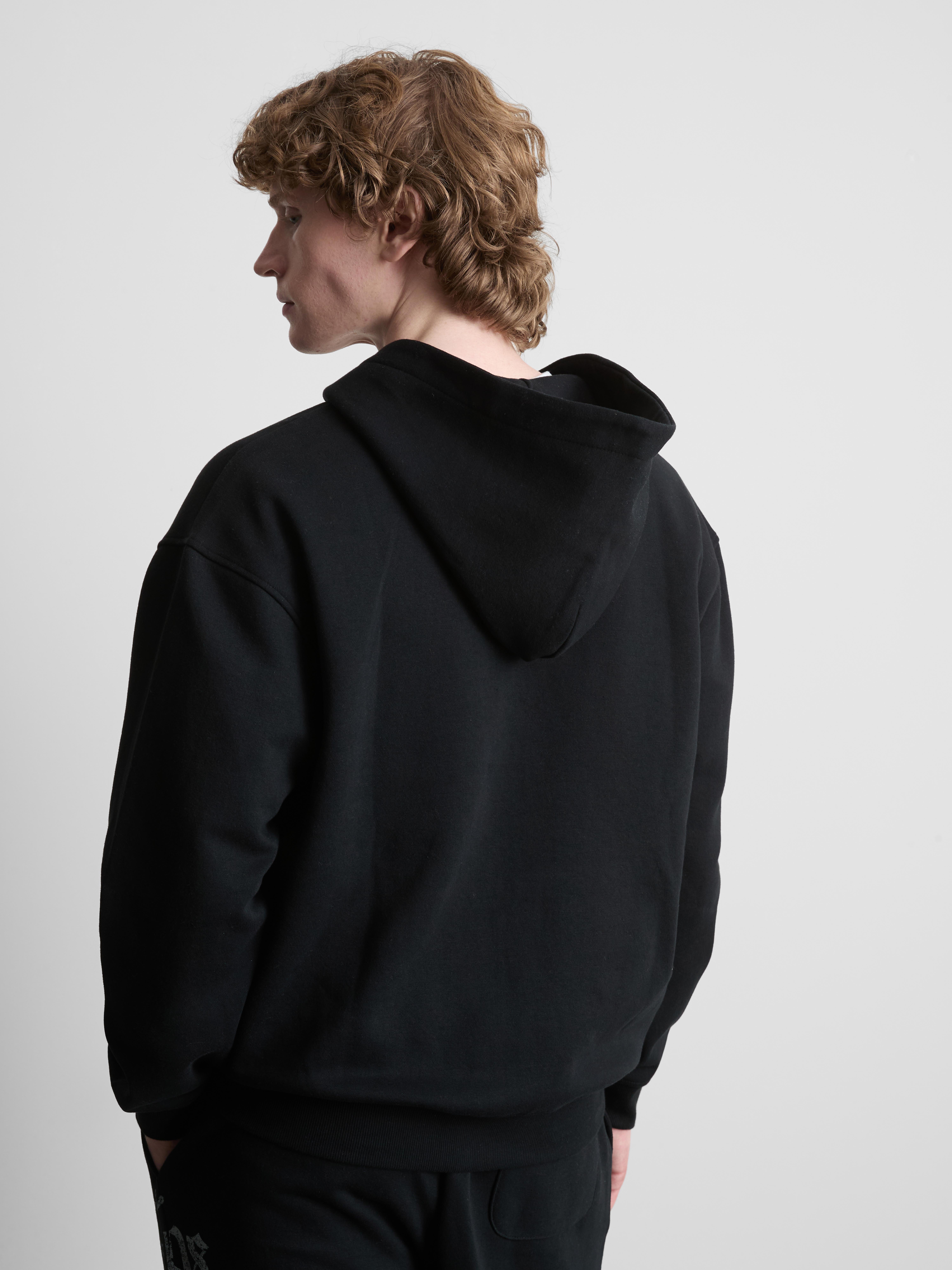 Mens Black Los Angeles Graphic Zip-Up Hoodie | Primark