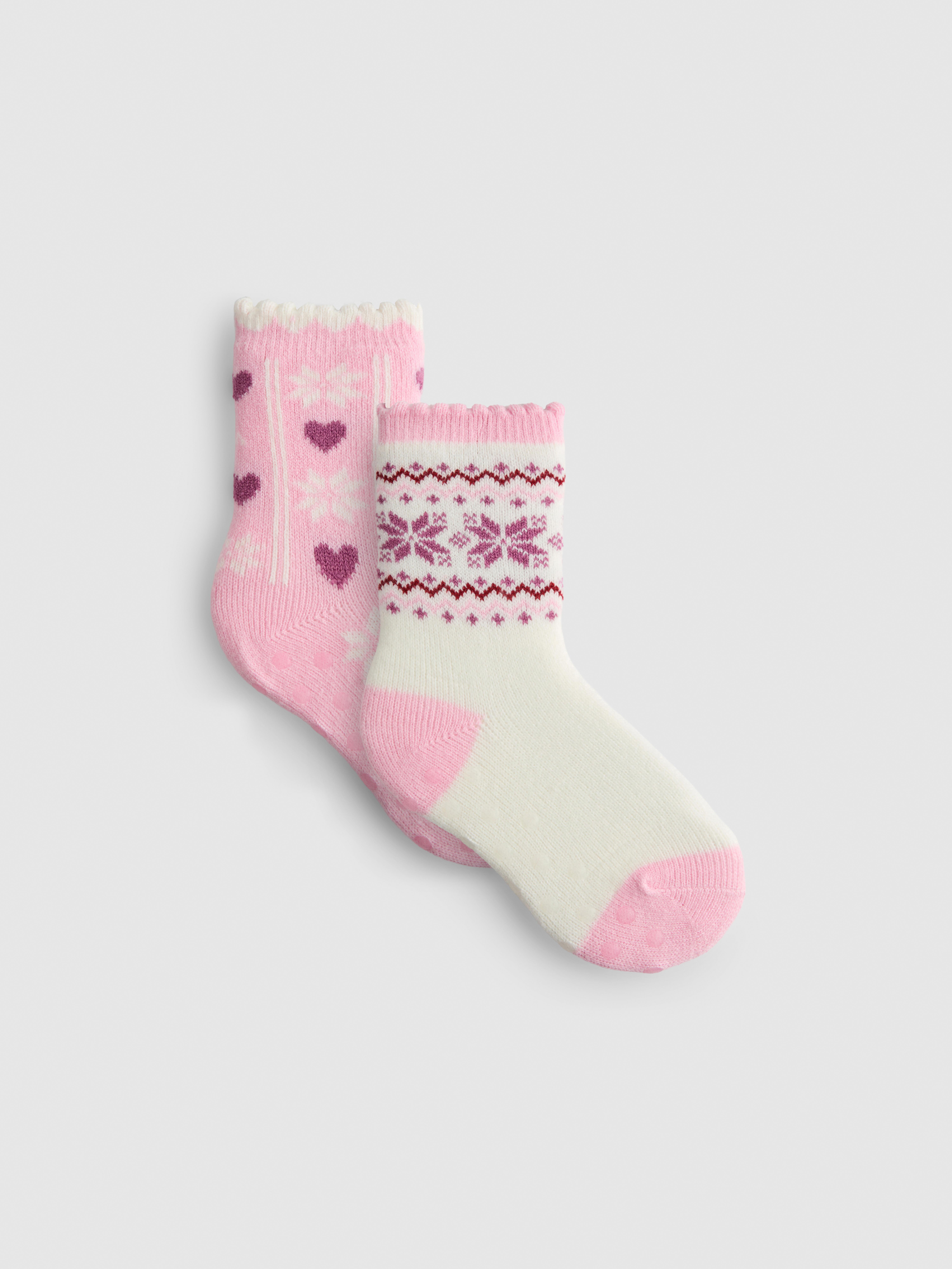 2pk Fair Isle Cozy Socks