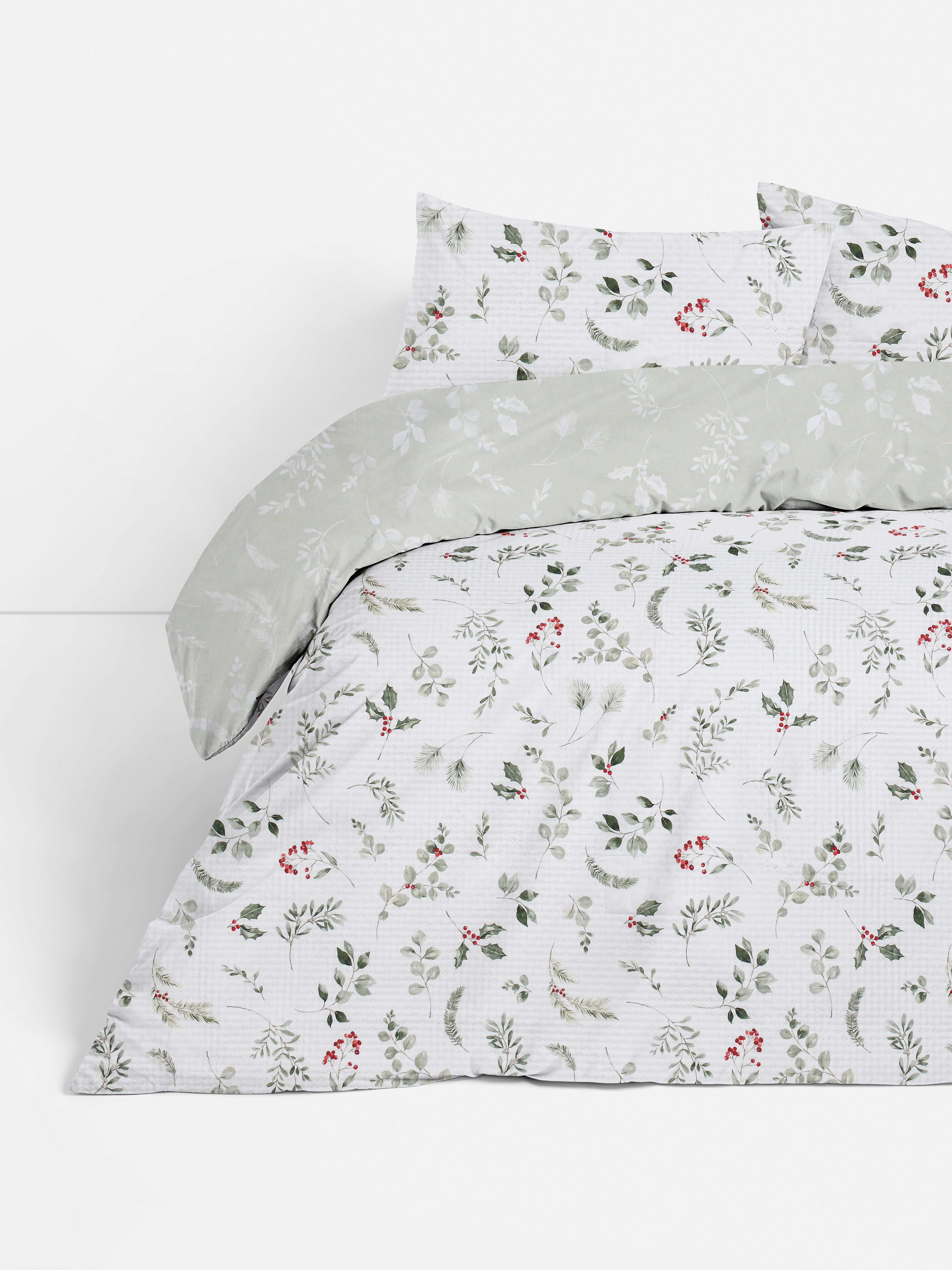 Pinsonic Winter Foliage King Duvet Cover Set