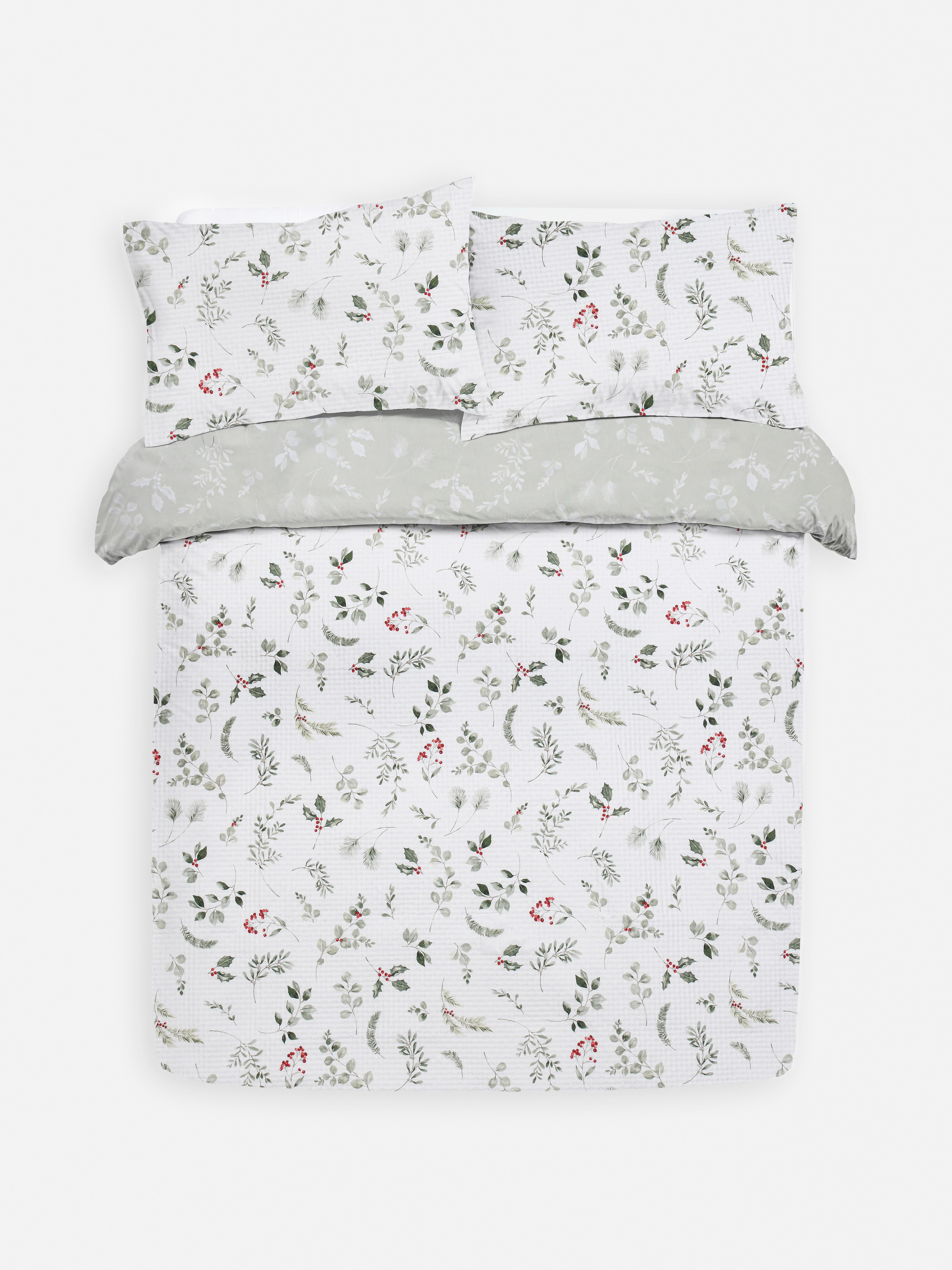 Pinsonic Winter Foliage King Duvet Cover Set