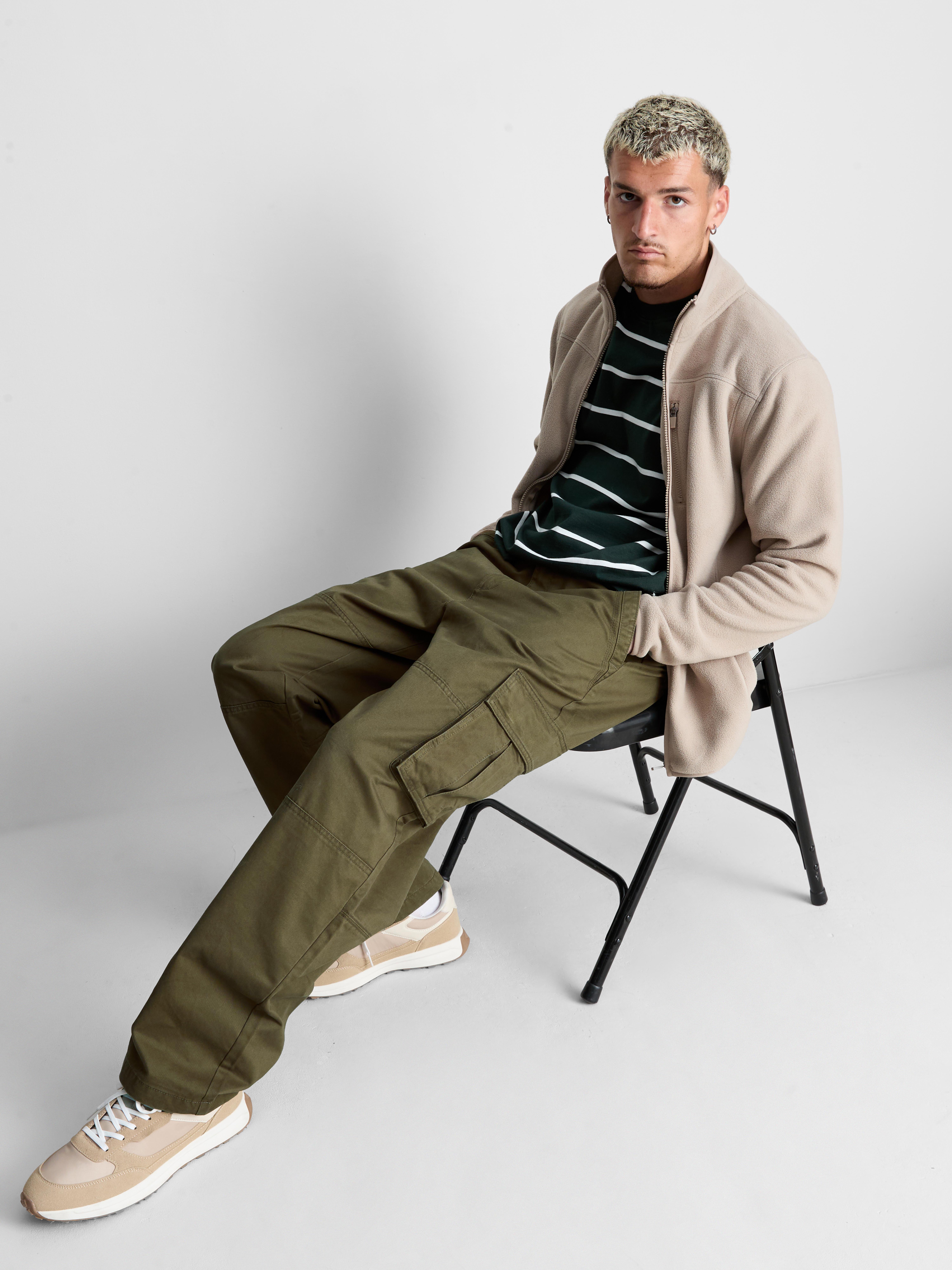 Pure Cotton Loose Fit Cargo Pants