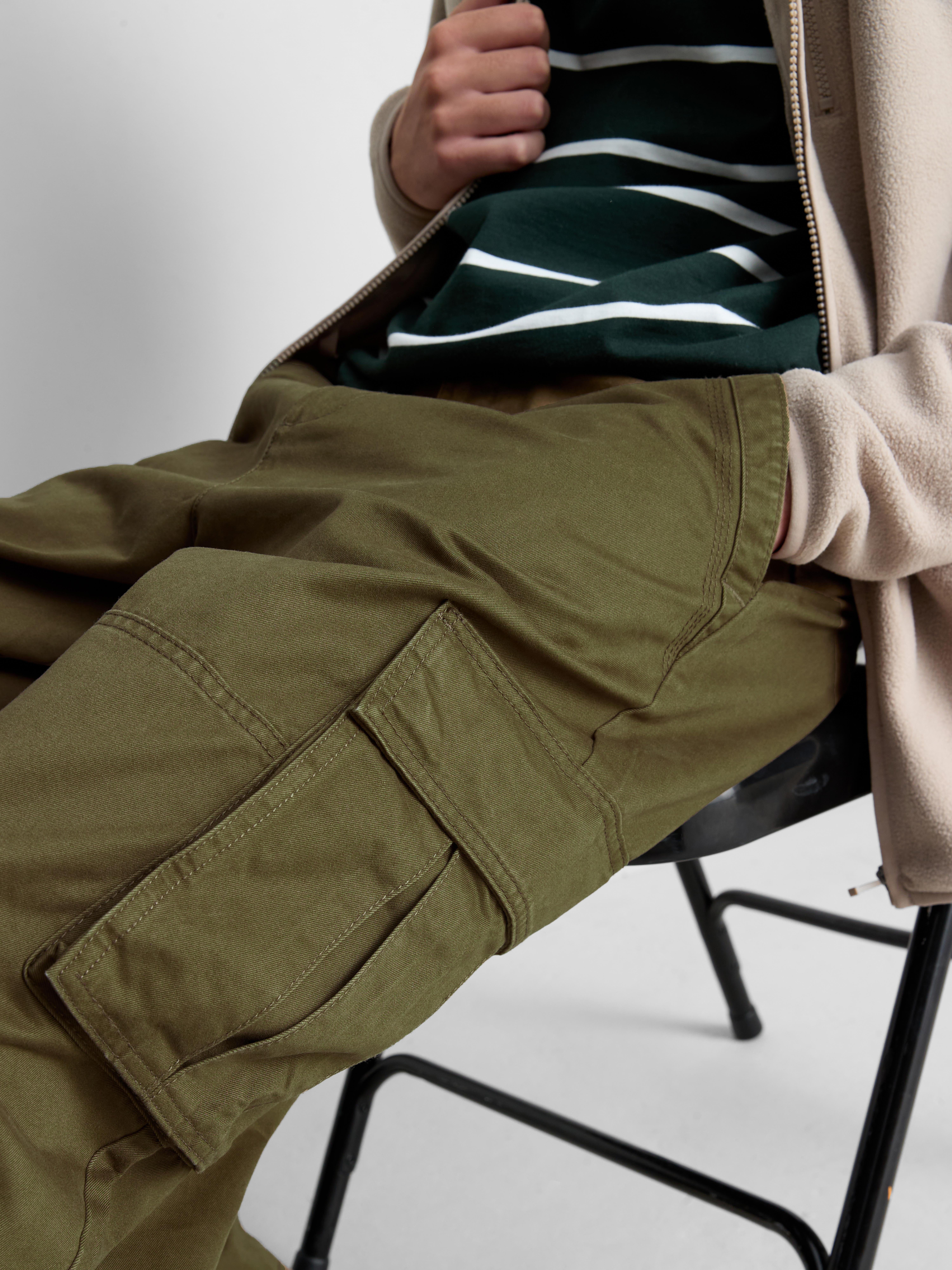 Pure Cotton Loose Fit Cargo Pants