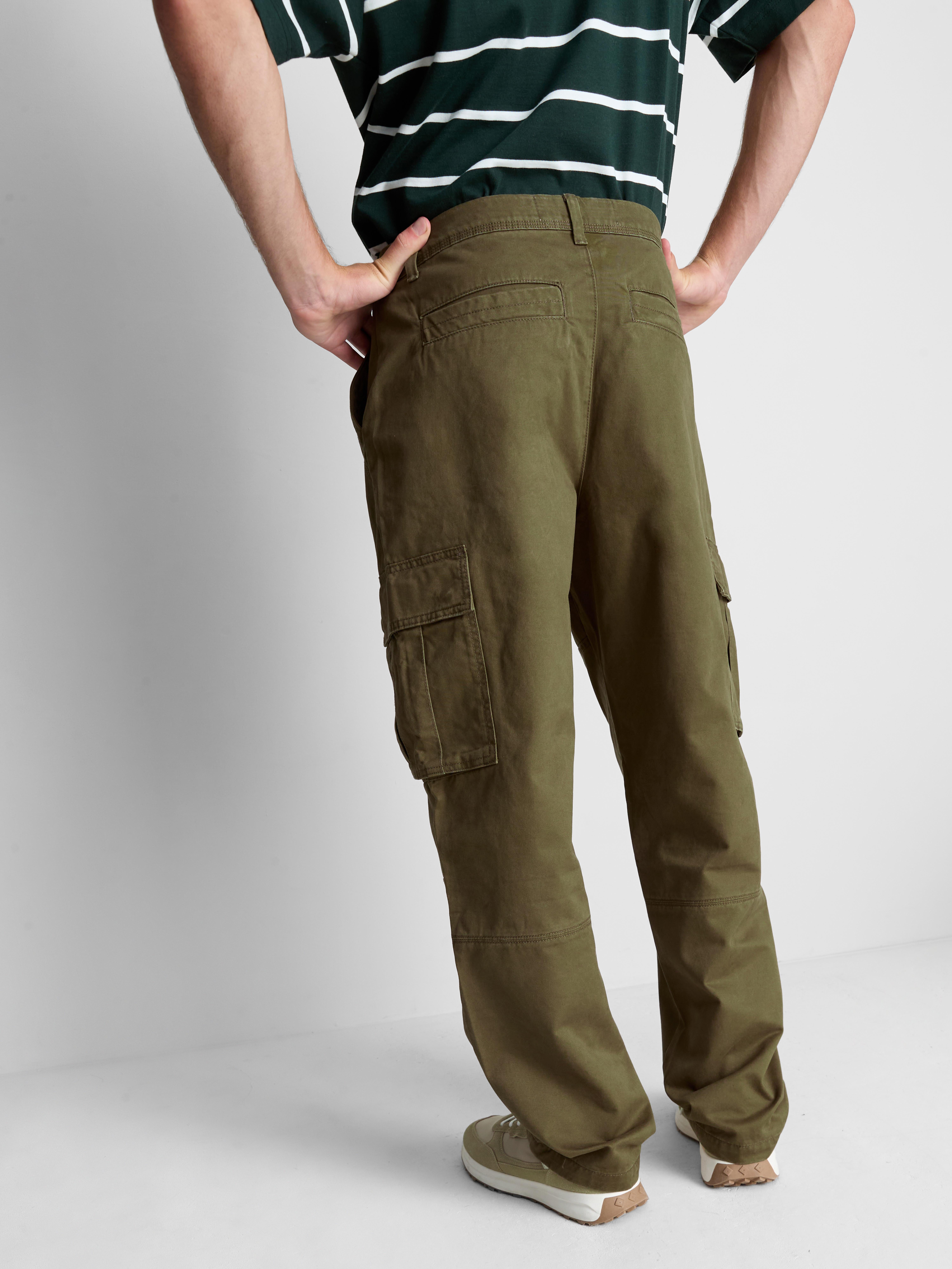 Pure Cotton Loose Fit Cargo Pants
