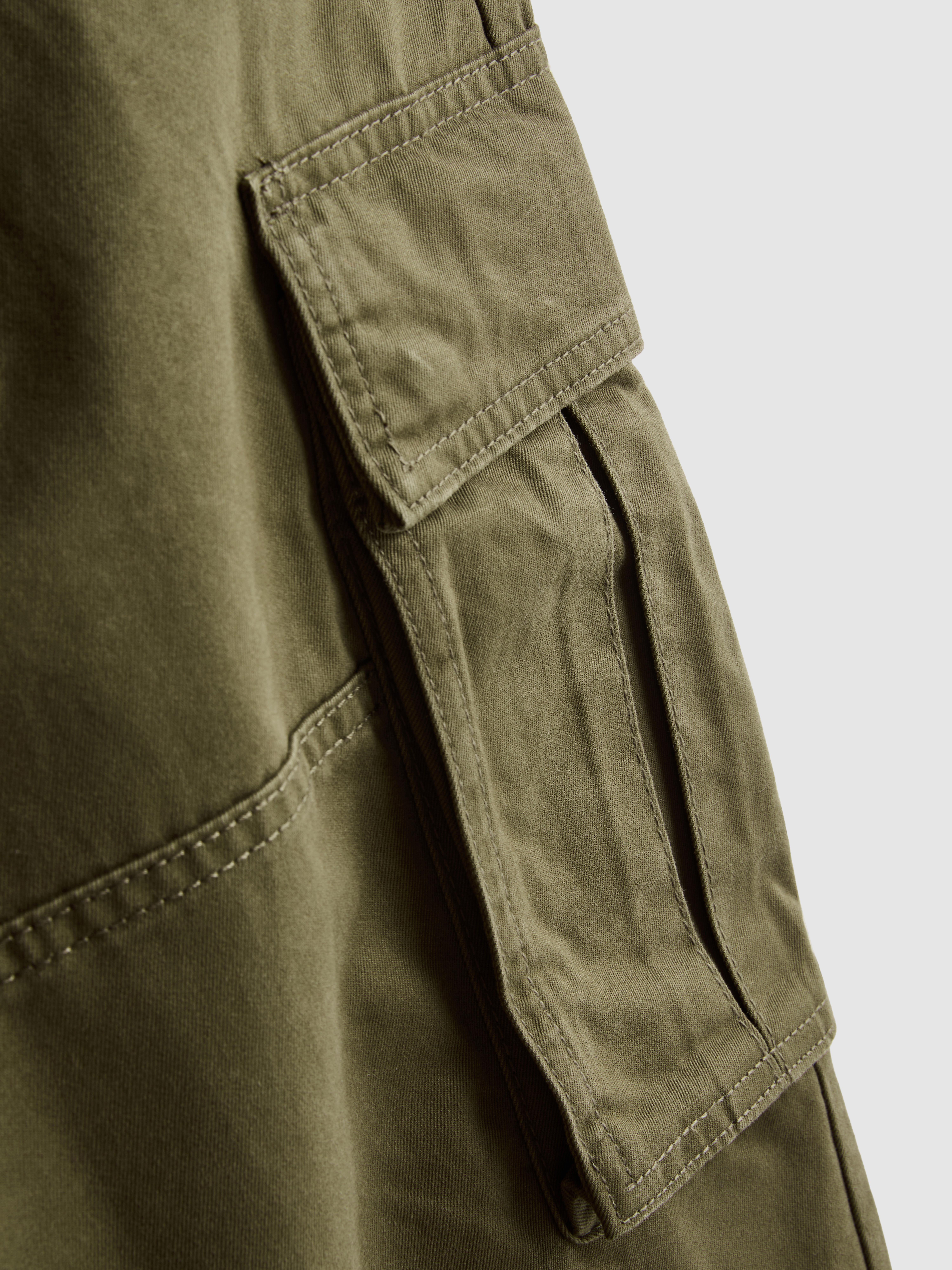 Pure Cotton Loose Fit Cargo Pants