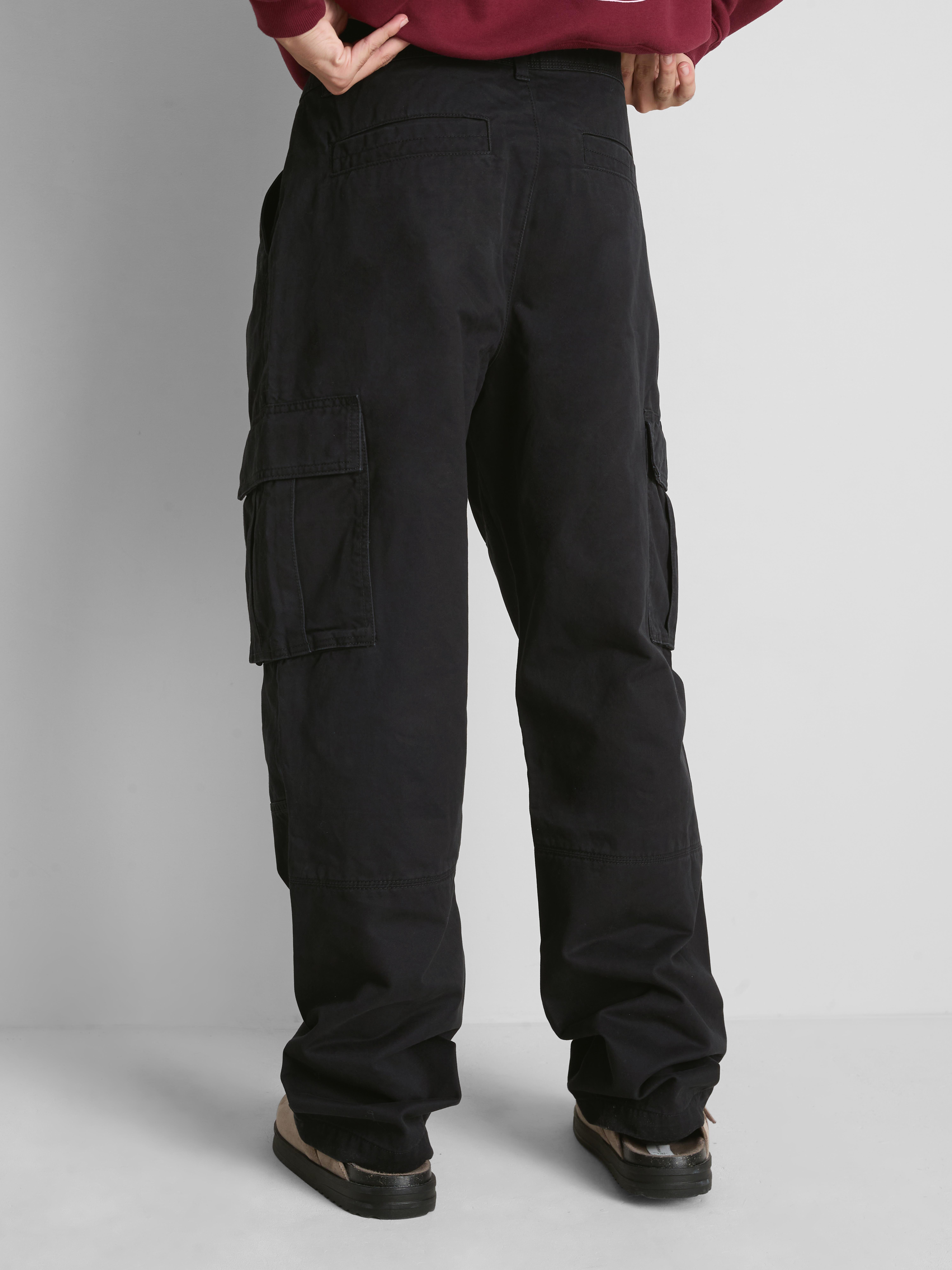 Pure Cotton Loose Fit Cargo Pants