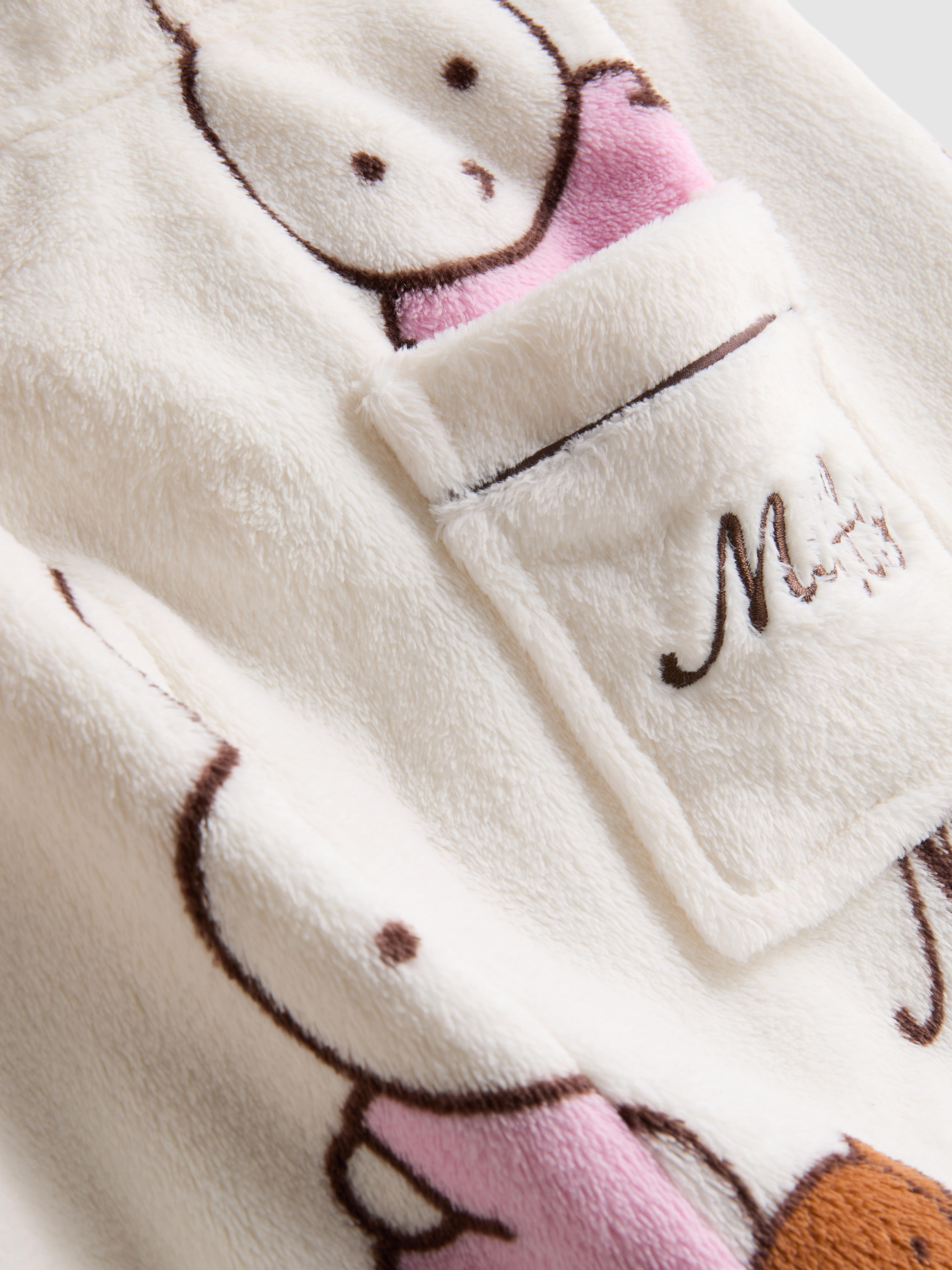 Miffy Plush Graphic Wide Leg Pajama Bottoms