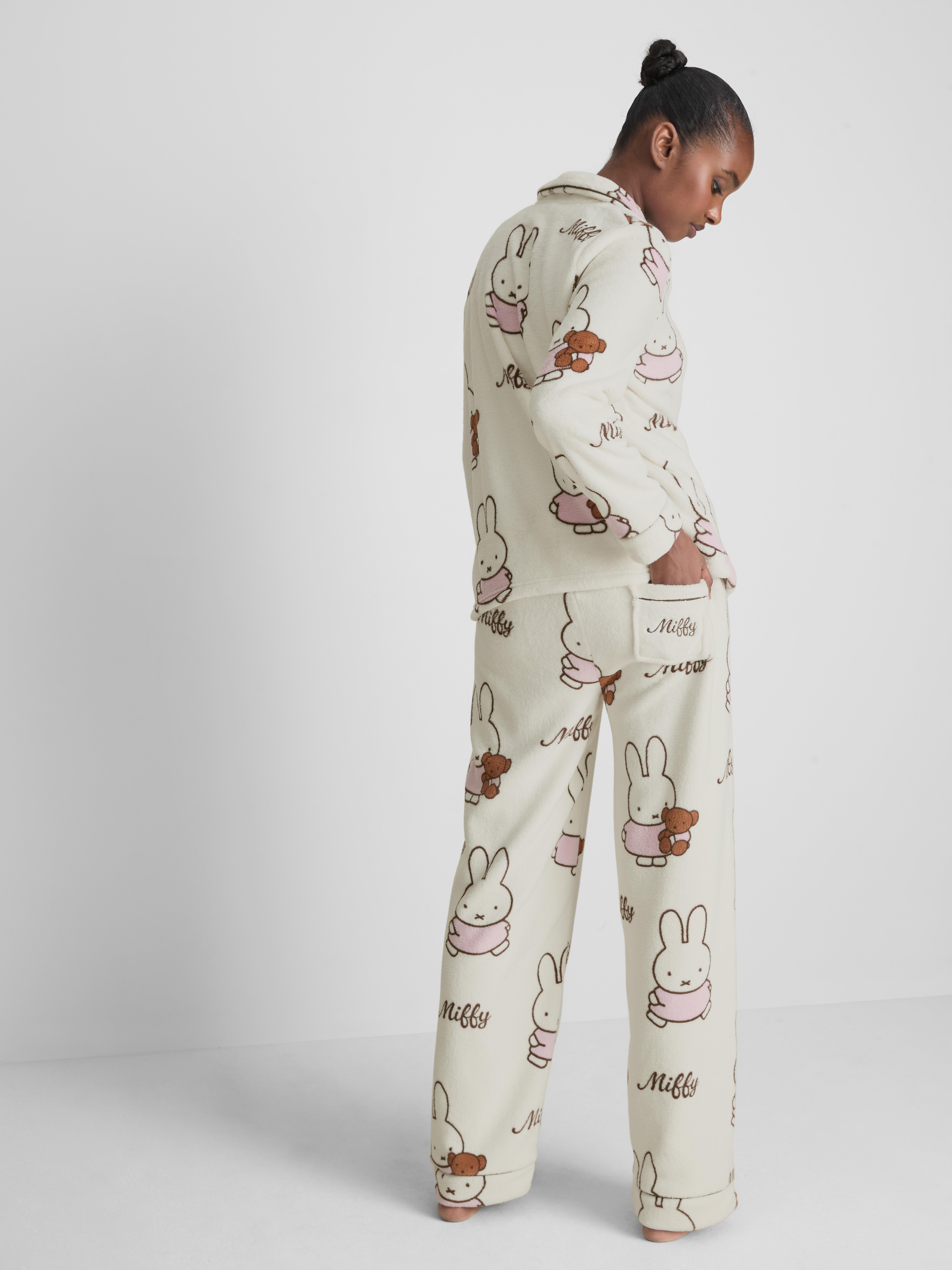 Miffy Plush Graphic Boyfriend Pajama Top