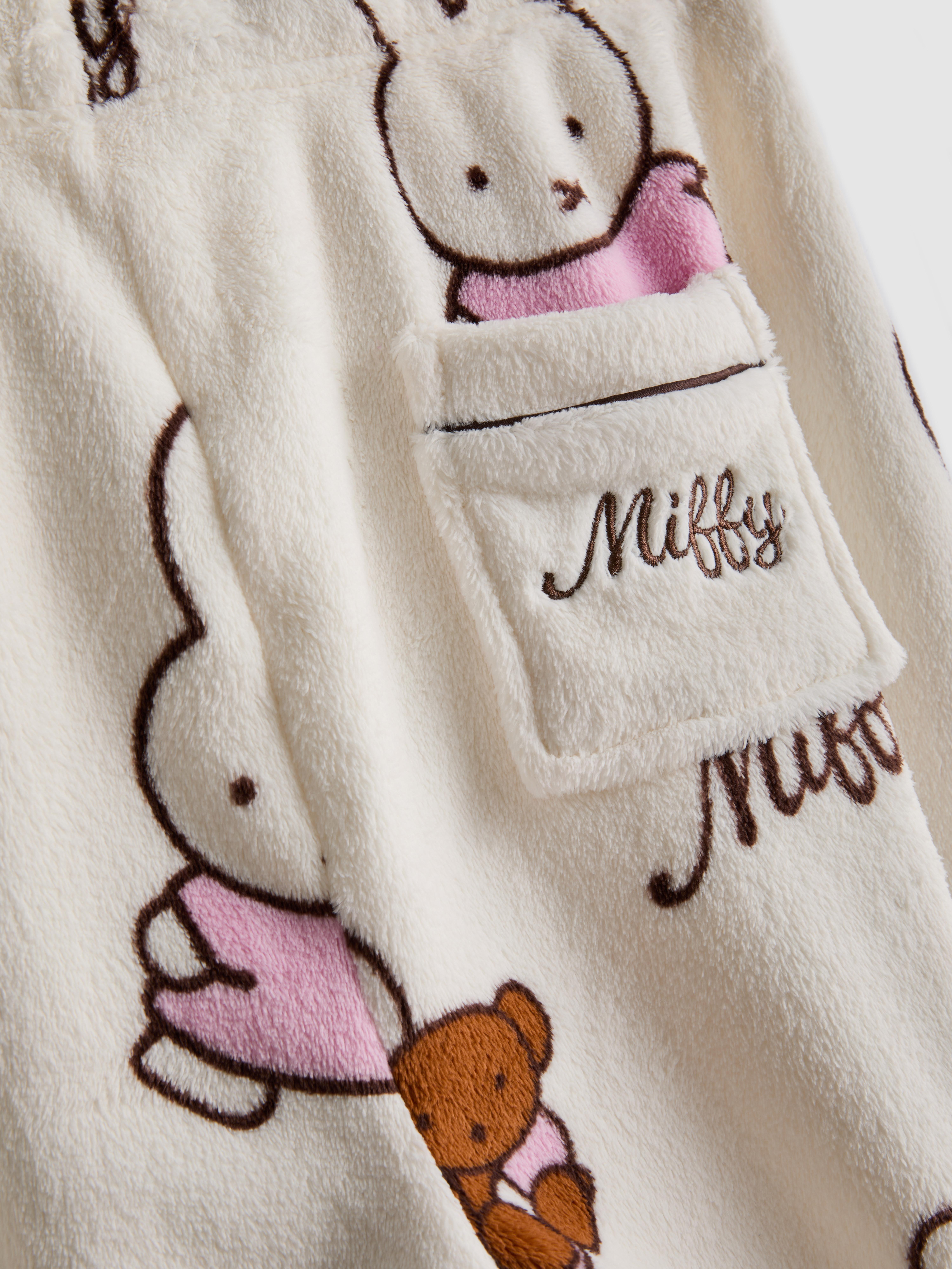 Miffy Plush Graphic Boyfriend Pajama Top