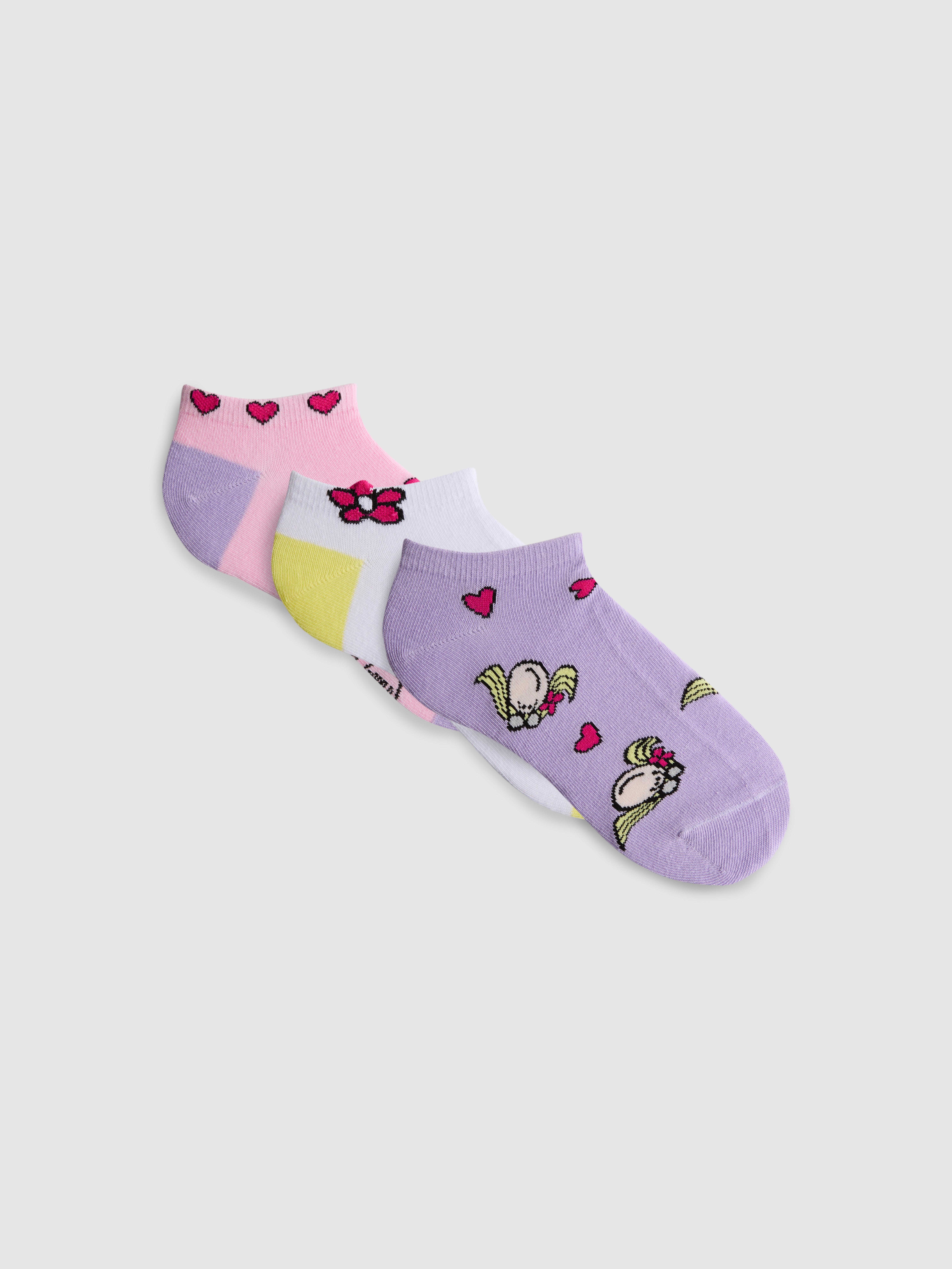 Bawełniane stopki Groovy Chick, 3 pary