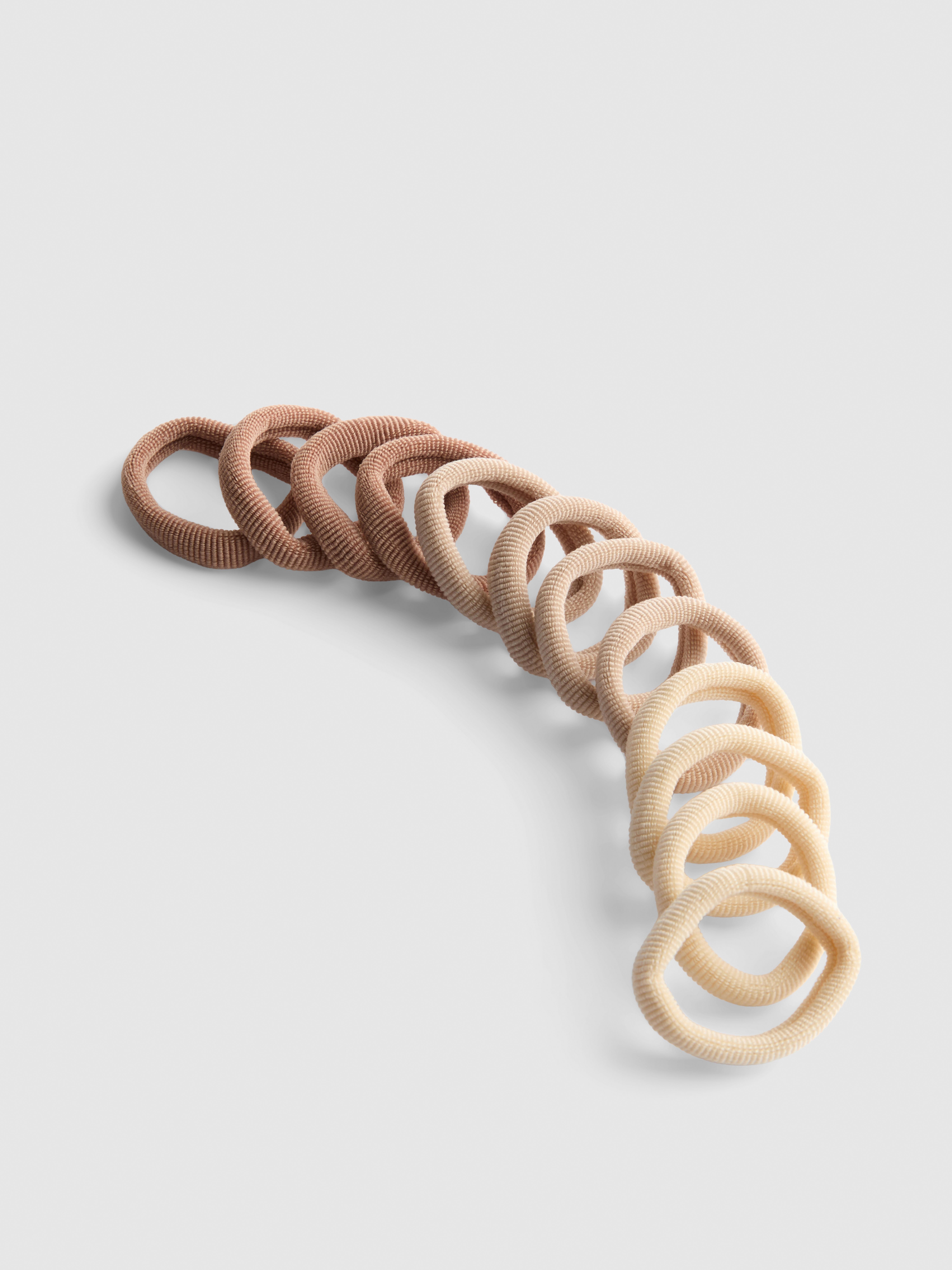 12pk Hair Elastics Yellow
