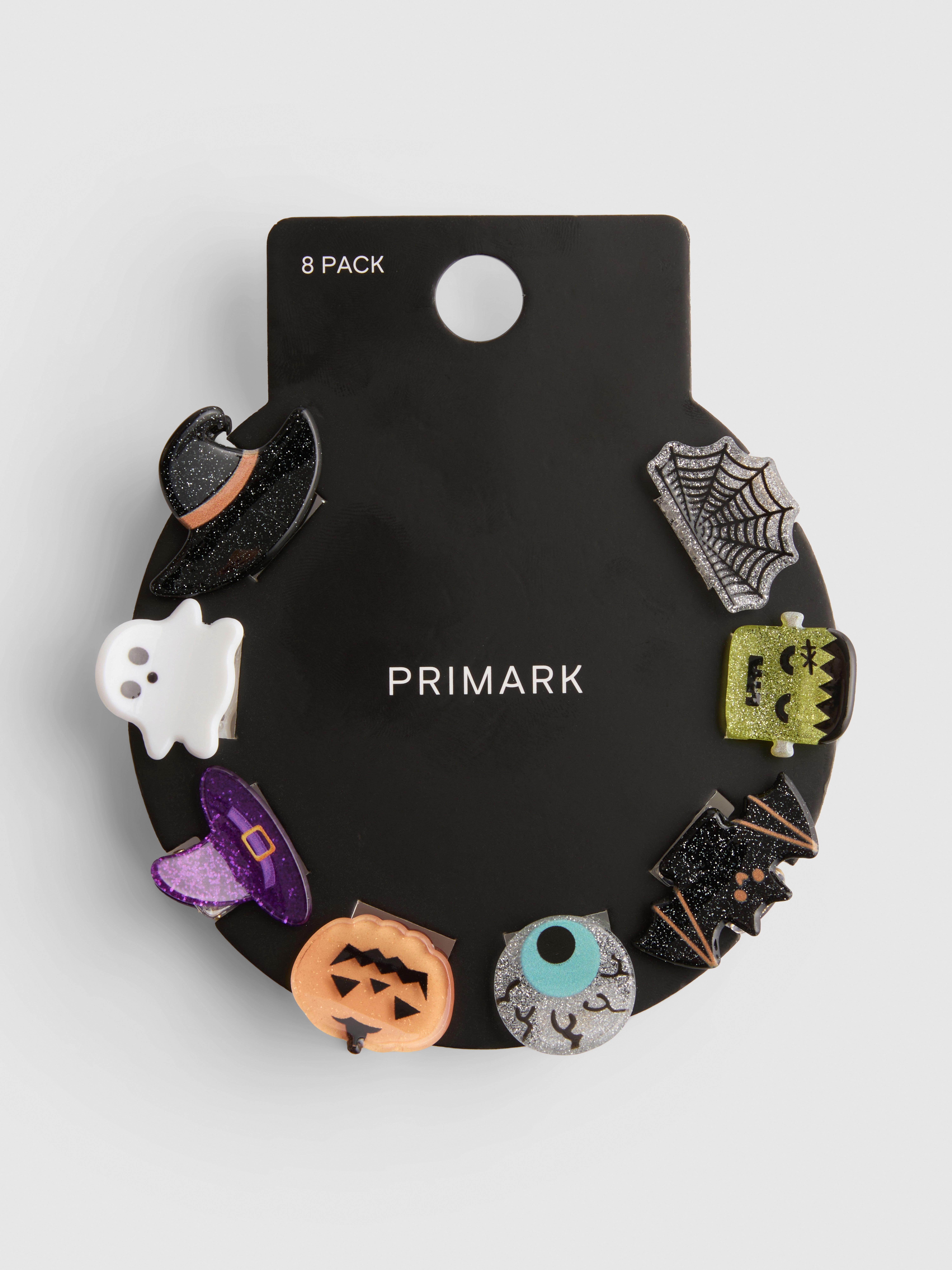 8pk Halloween Hair Clips