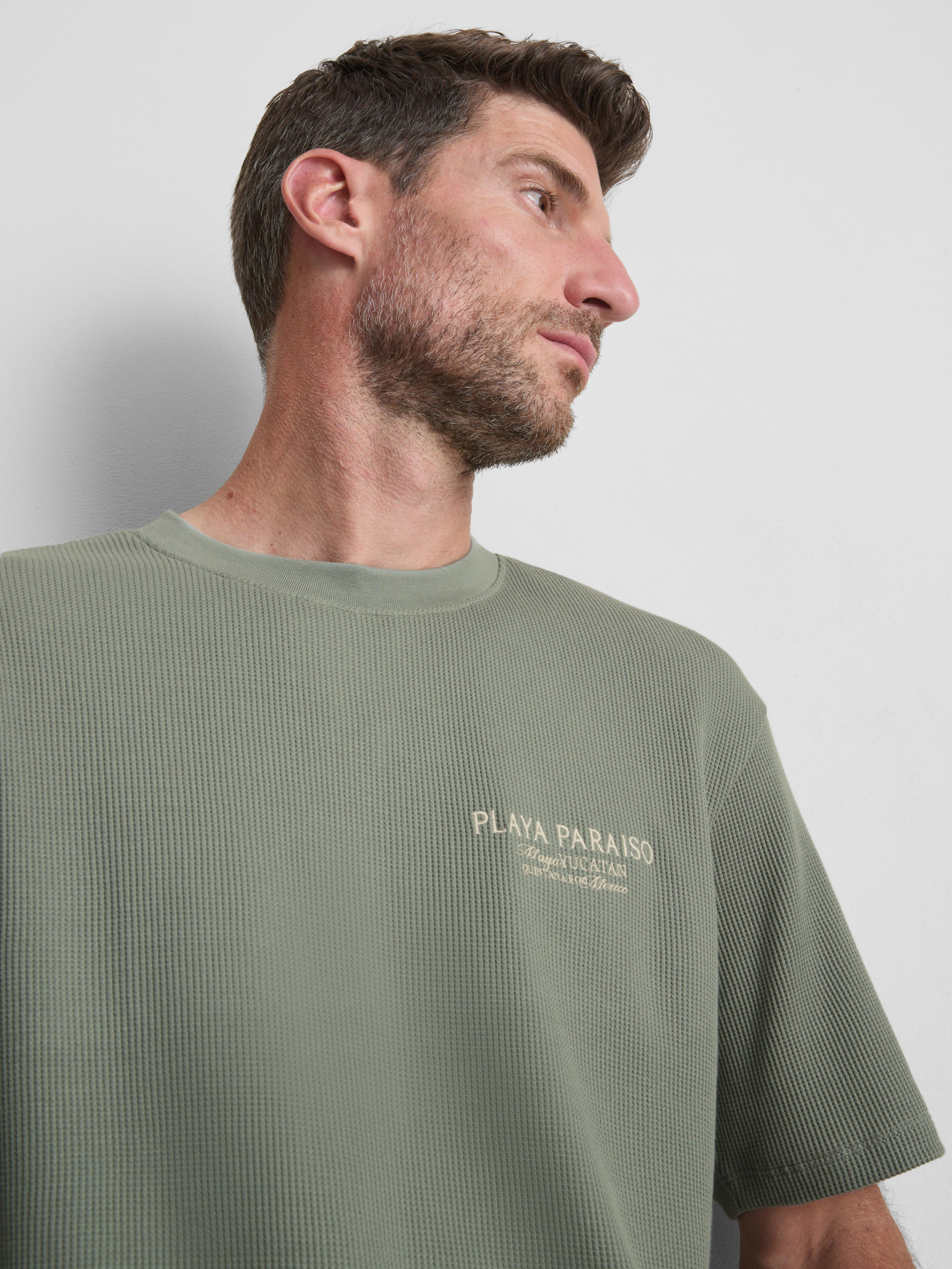 Pure Cotton Waffle T-Shirt