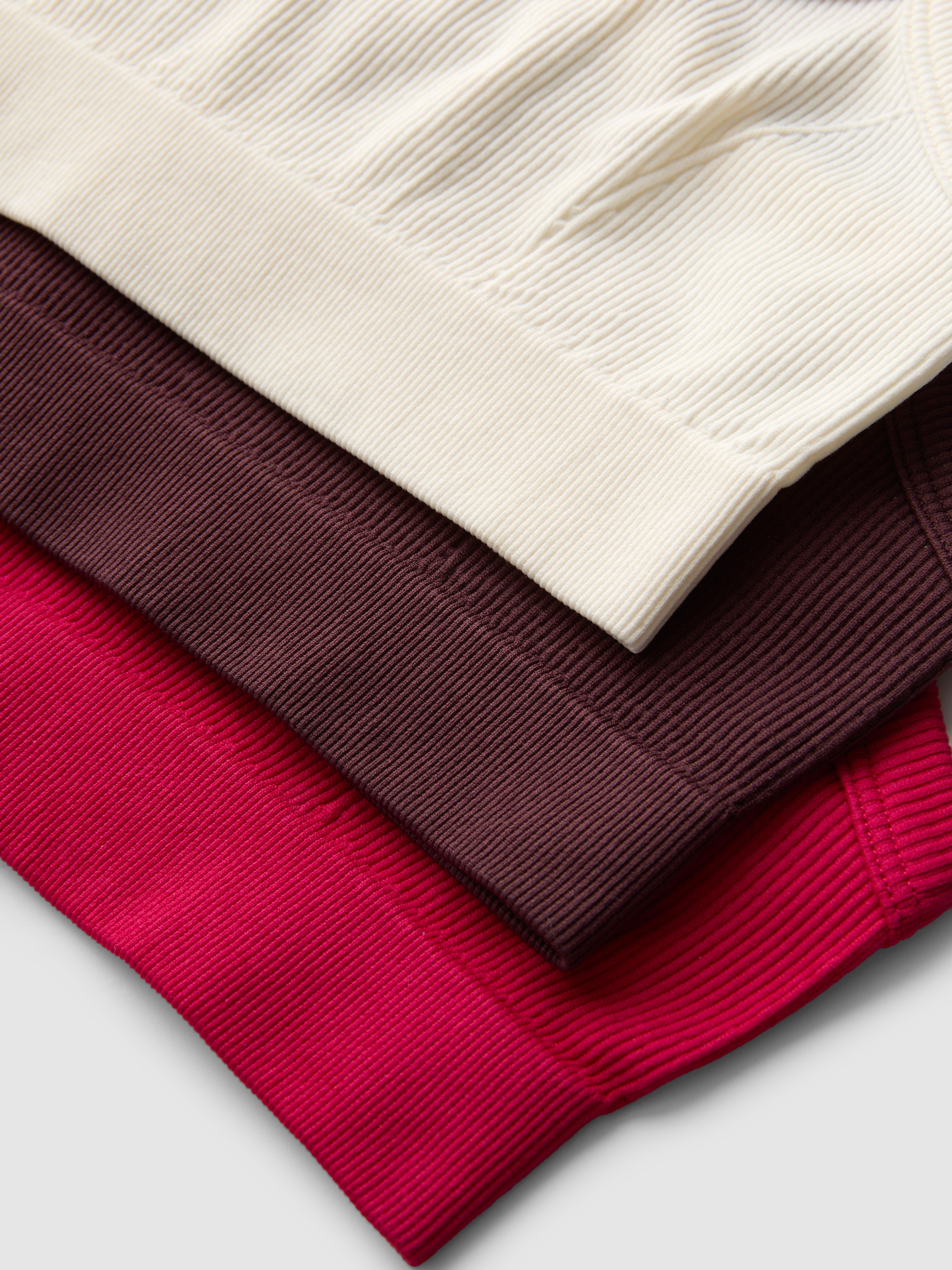 7-15yrs | 3pk Ribbed Racerback Crop Tops
