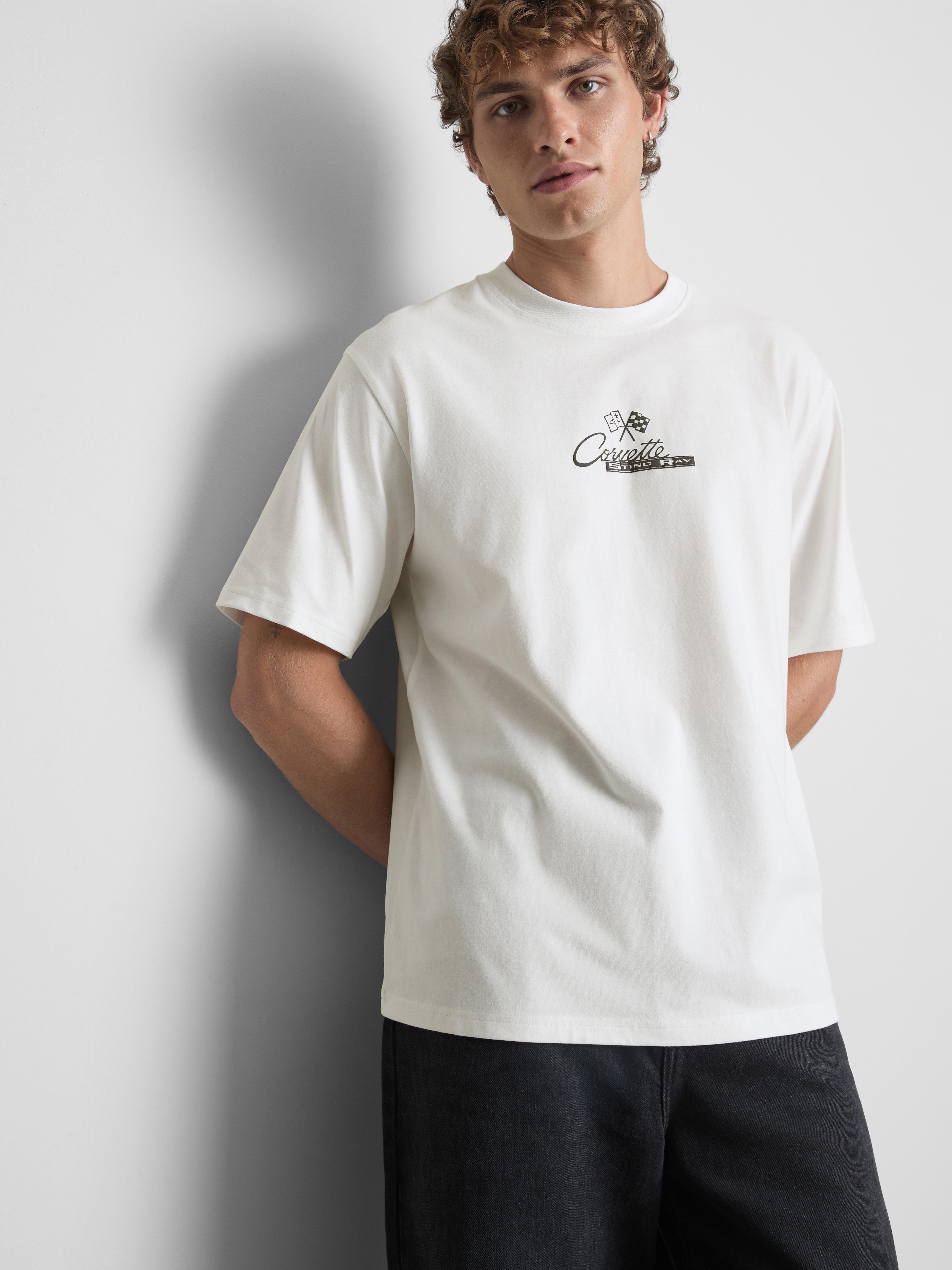Pure Cotton Chevrolet Corvette Sting Ray Graphic T-Shirt