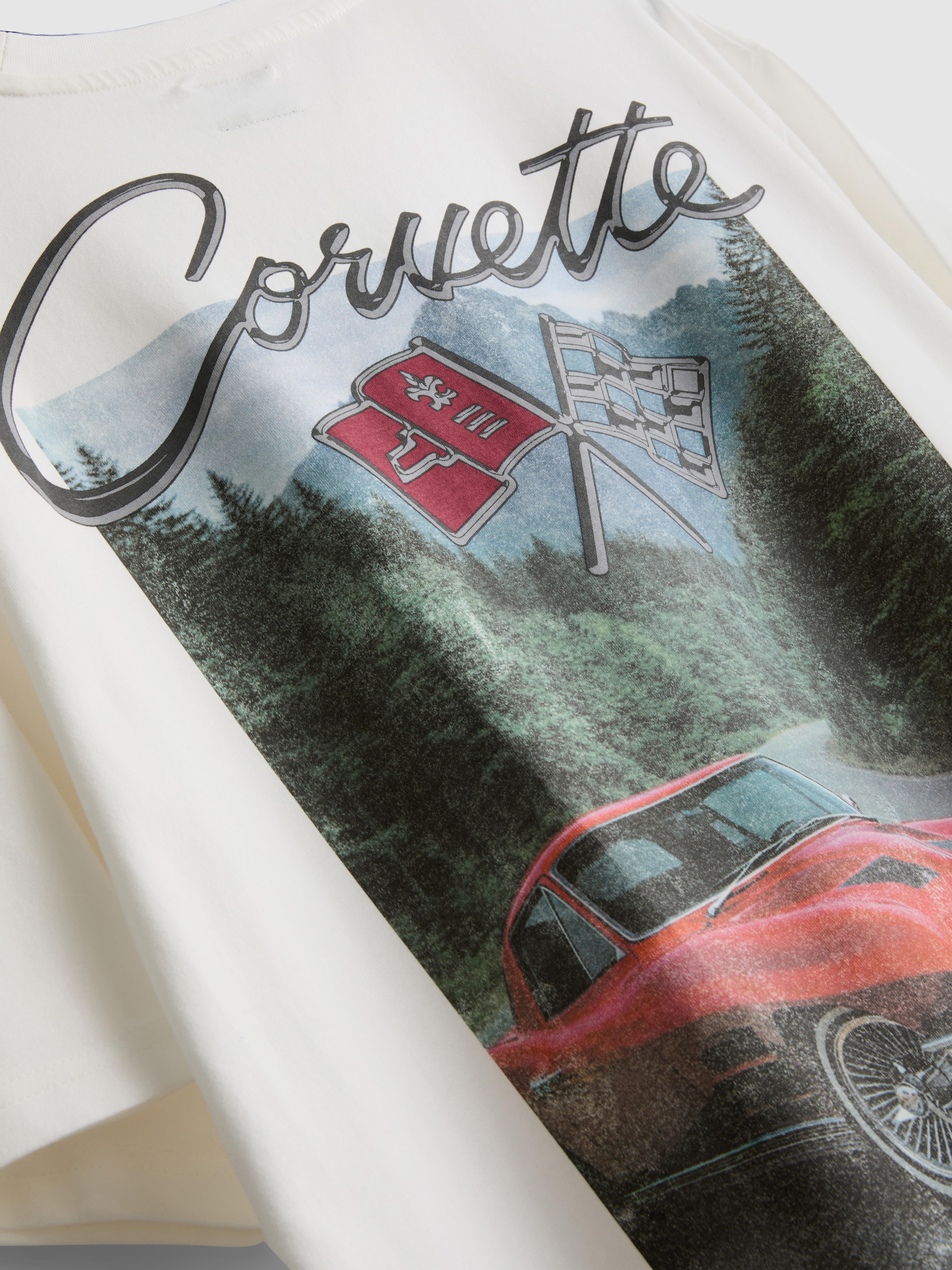 Pure Cotton Chevrolet Corvette Sting Ray Graphic T-Shirt