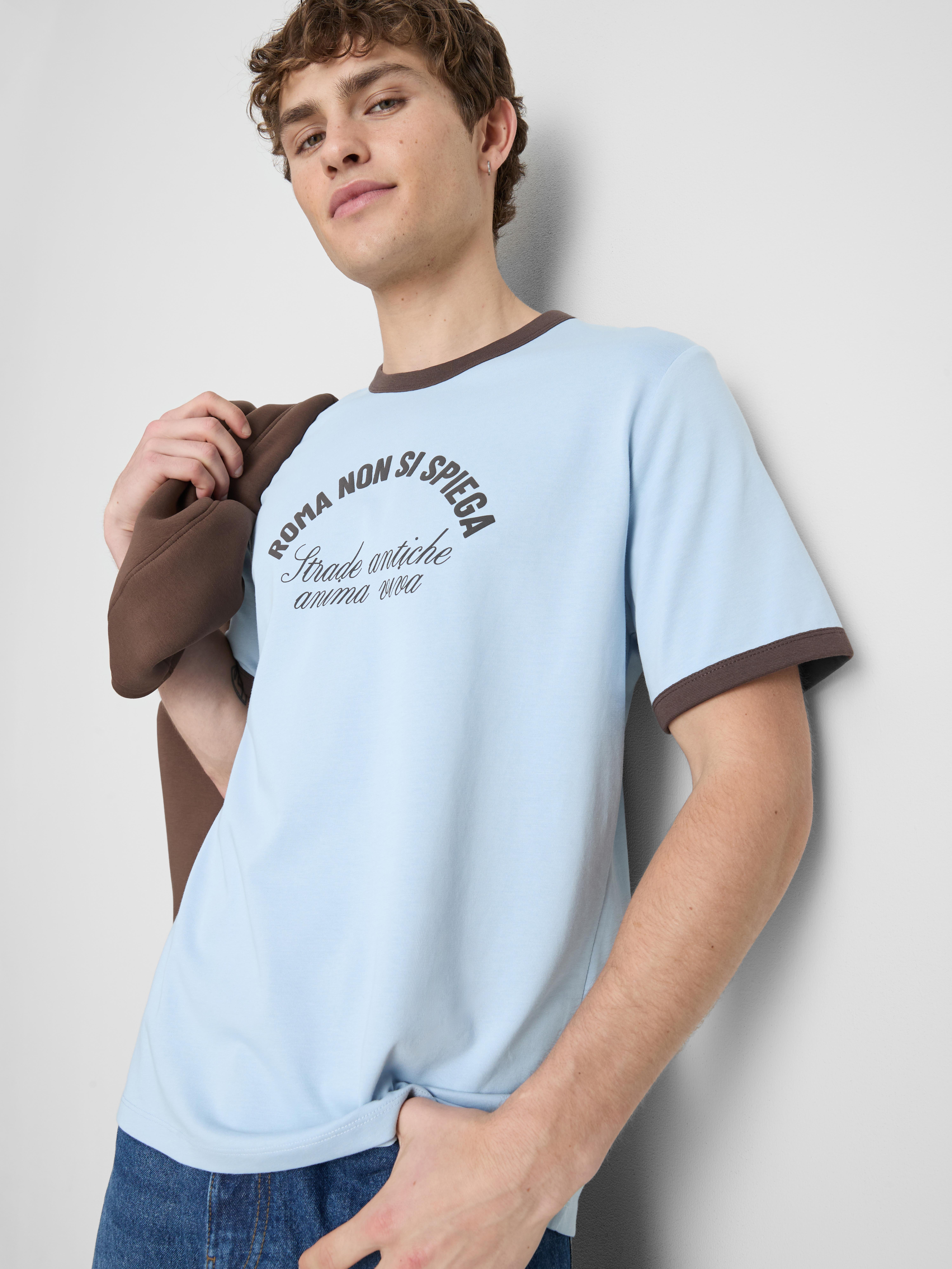 Tricou cu slogan Roma