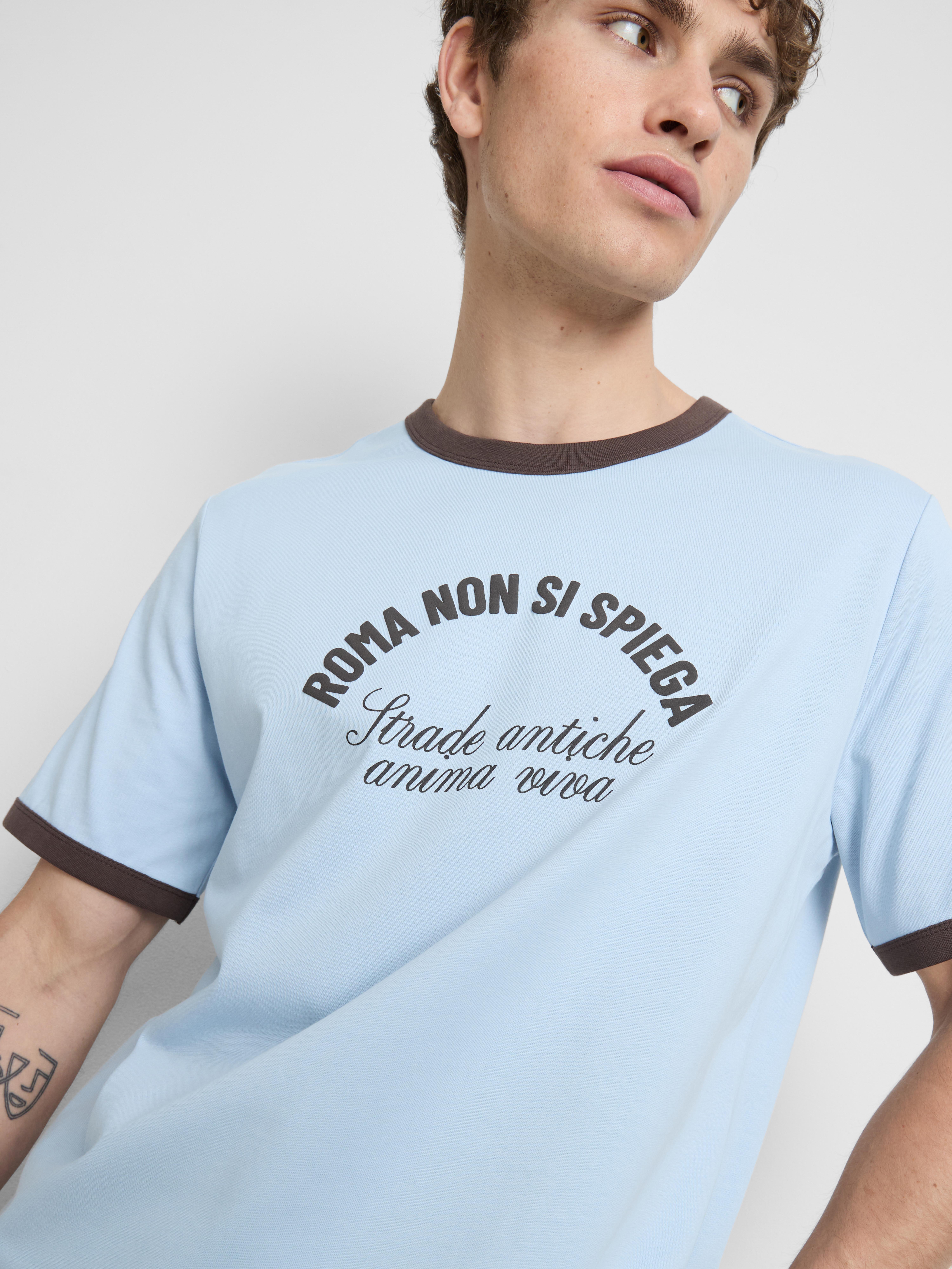 Tricou cu slogan Roma