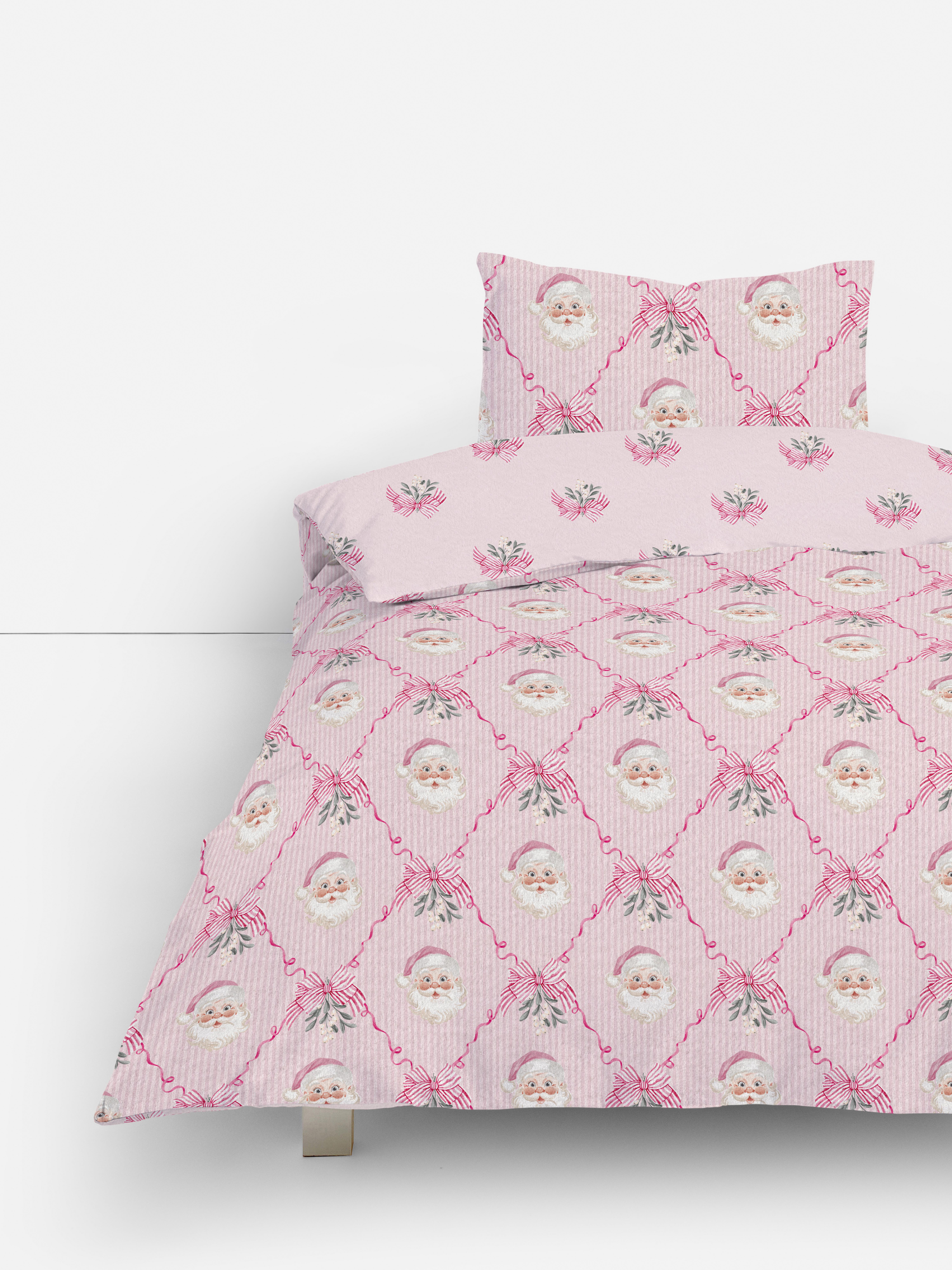 Santa-Schleife Bettwäsche, Einzelbett