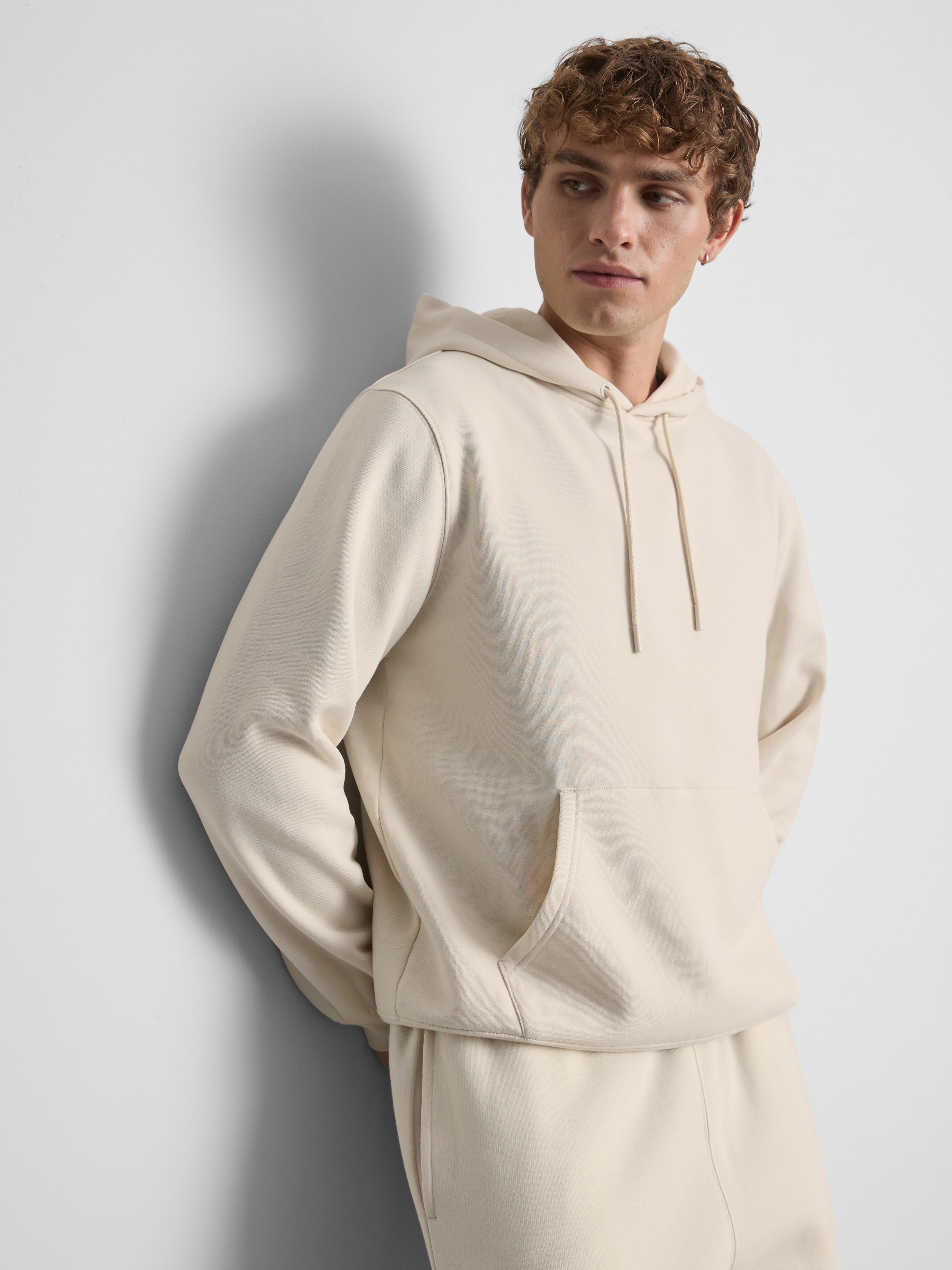 Cotton-Blend Pullover Hoodie