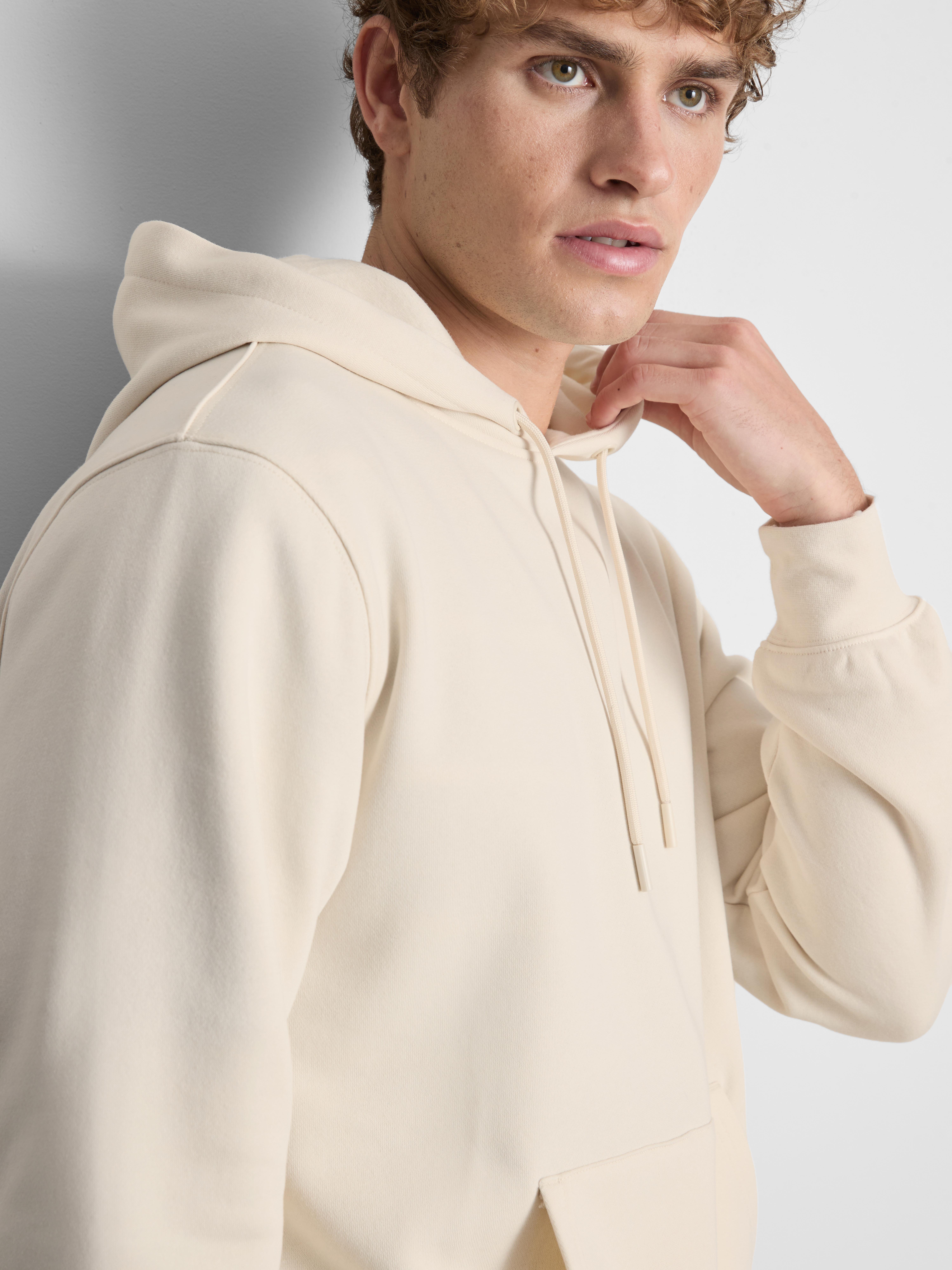 Cotton-Blend Pullover Hoodie