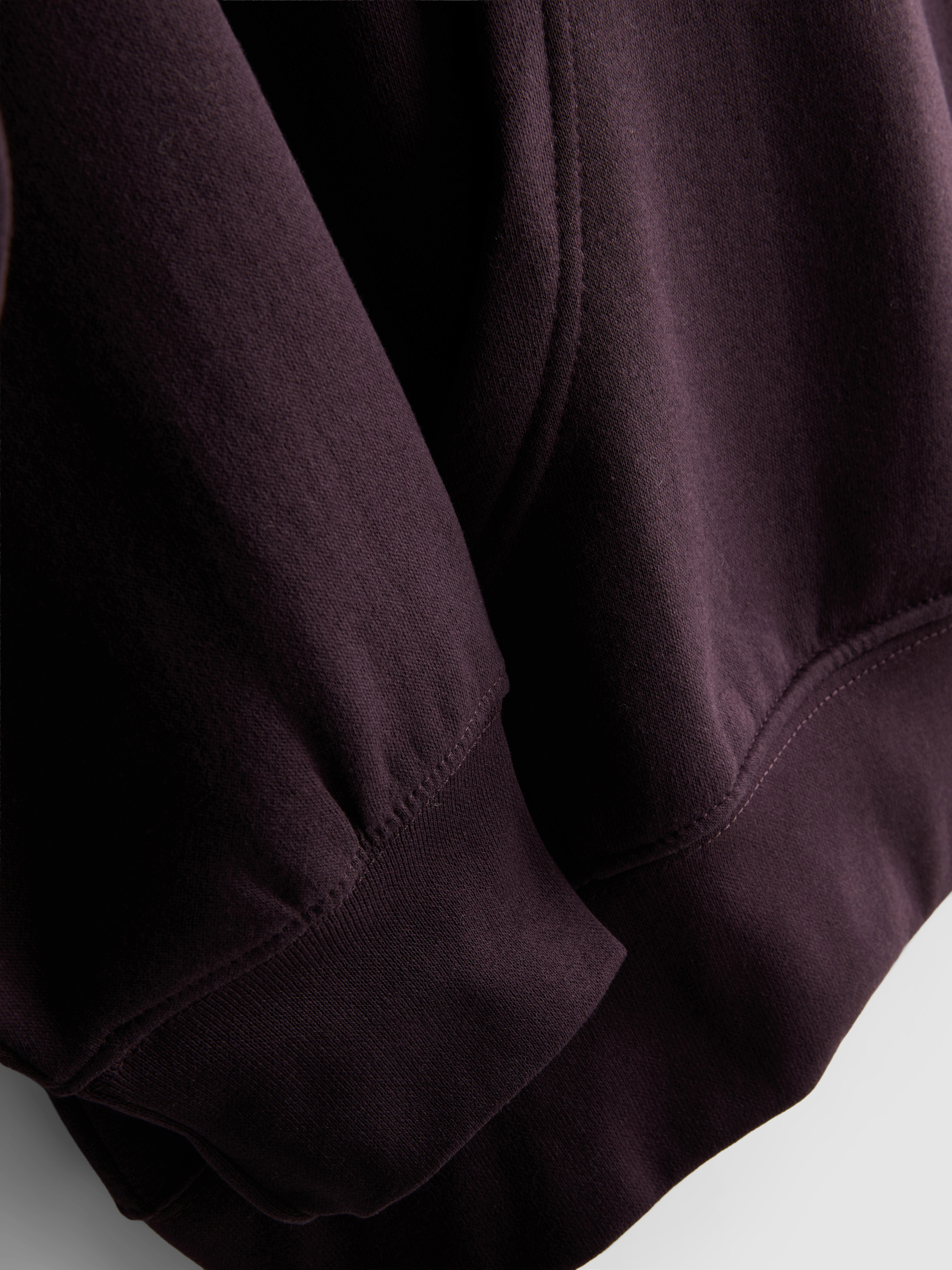 Mens Burgundy Cotton Blend Pullover Hoodie | Primark