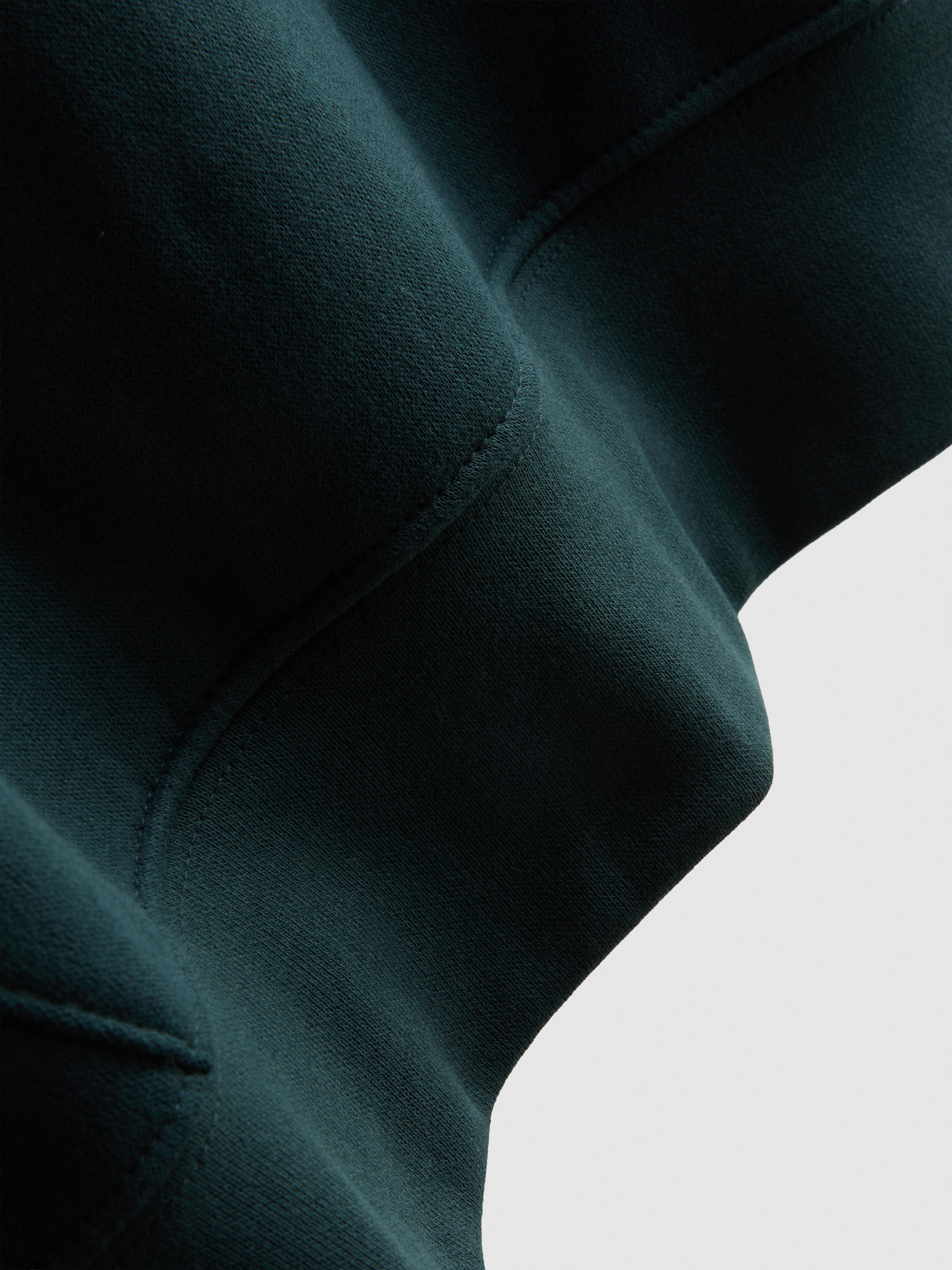 Mens Teal Cotton Blend Pullover Hoodie | Primark