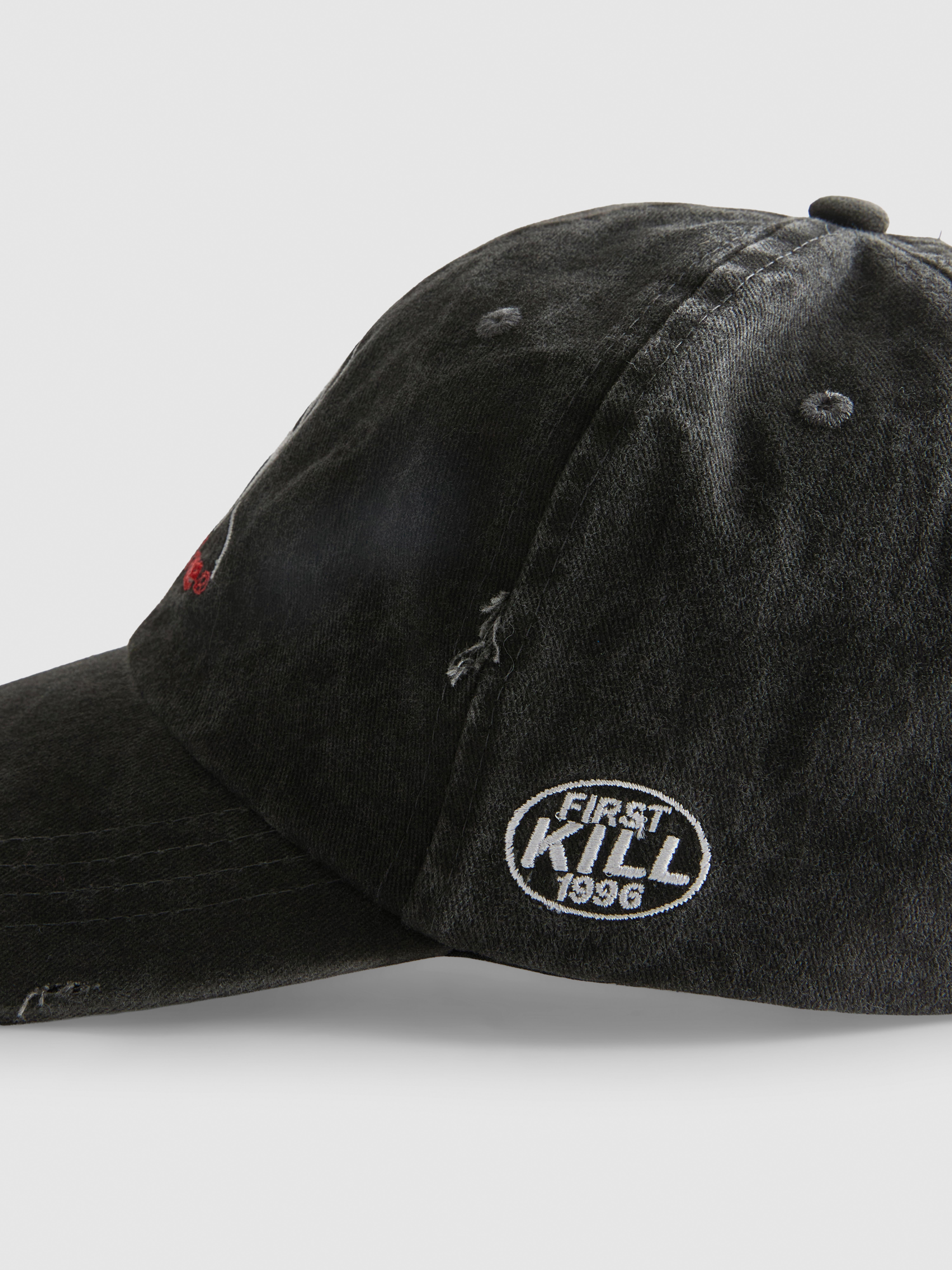 Ghost Face Distressed Cap