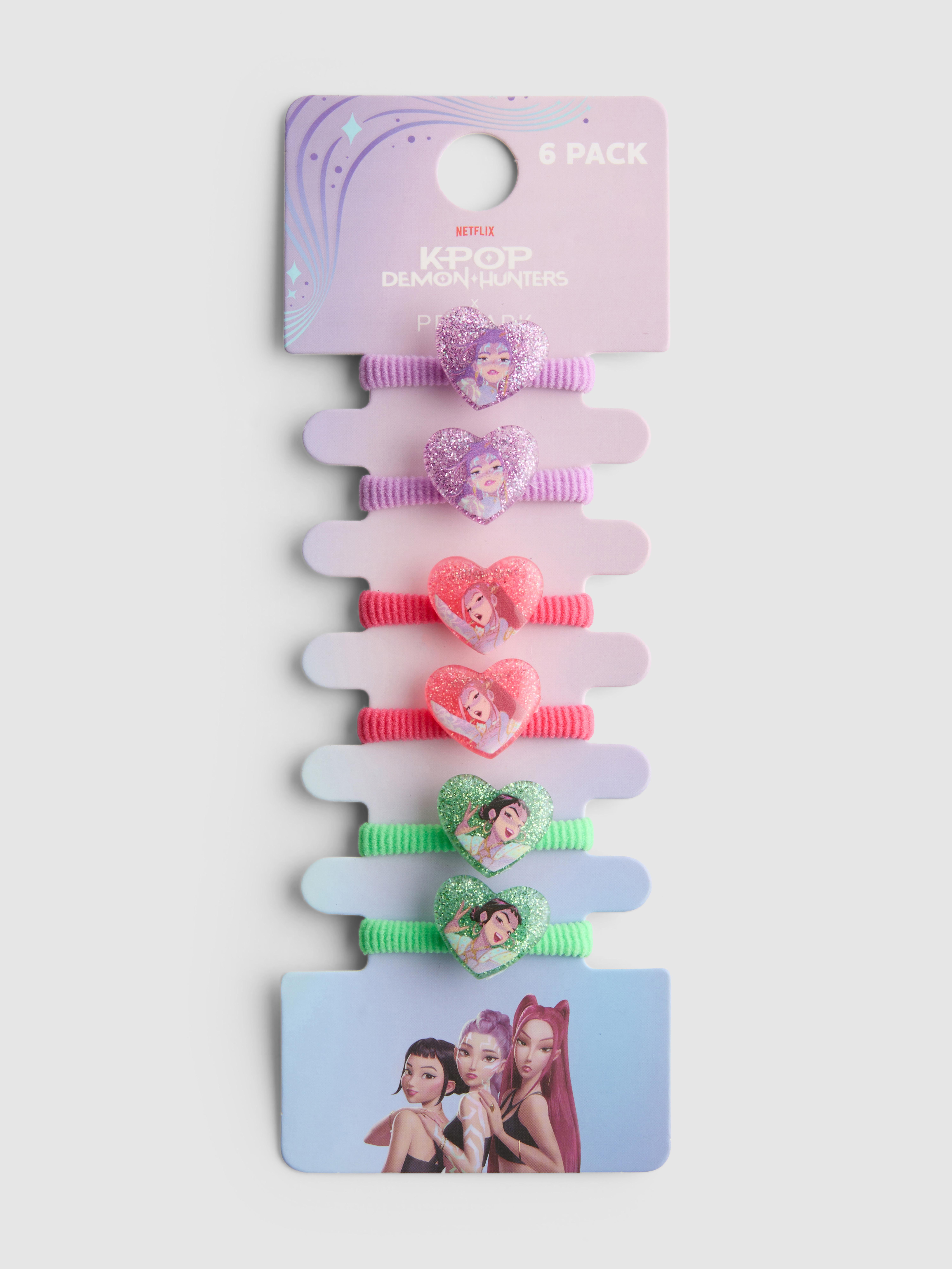 6pk Netflix KPop Demon Hunters Hair Elastics