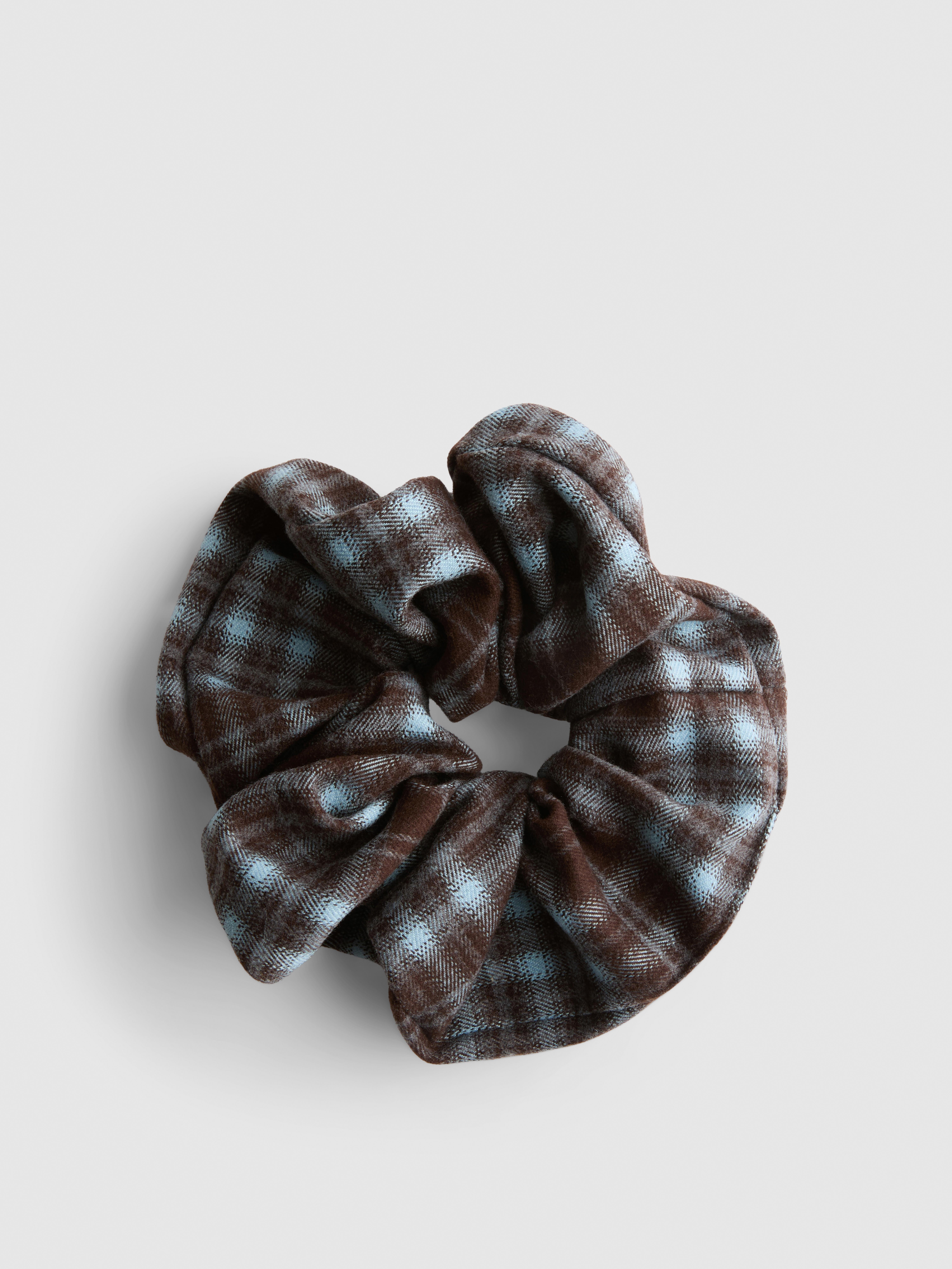 Oversized Check Hair Scrunchie