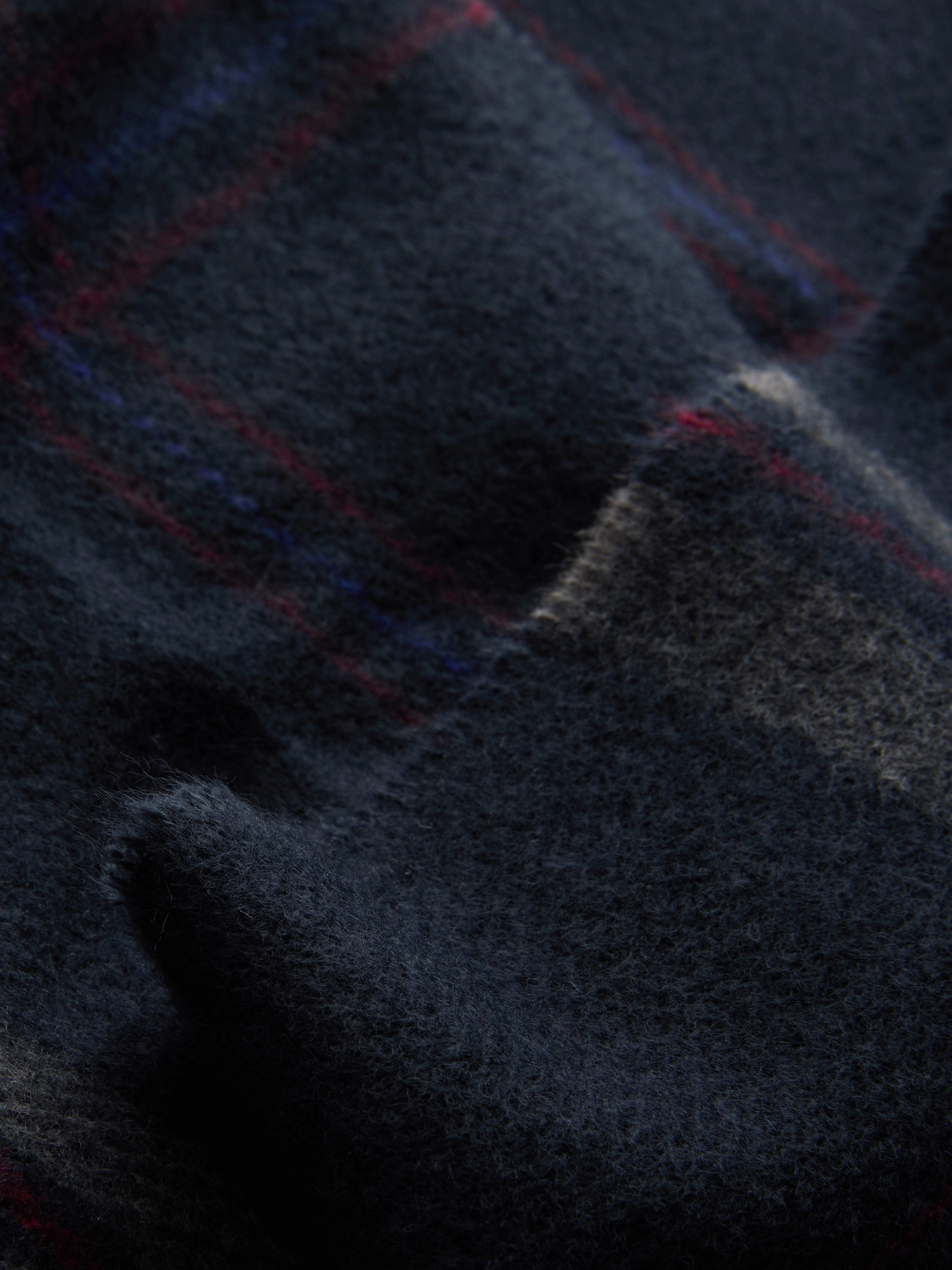Plaid Fringe Scarf