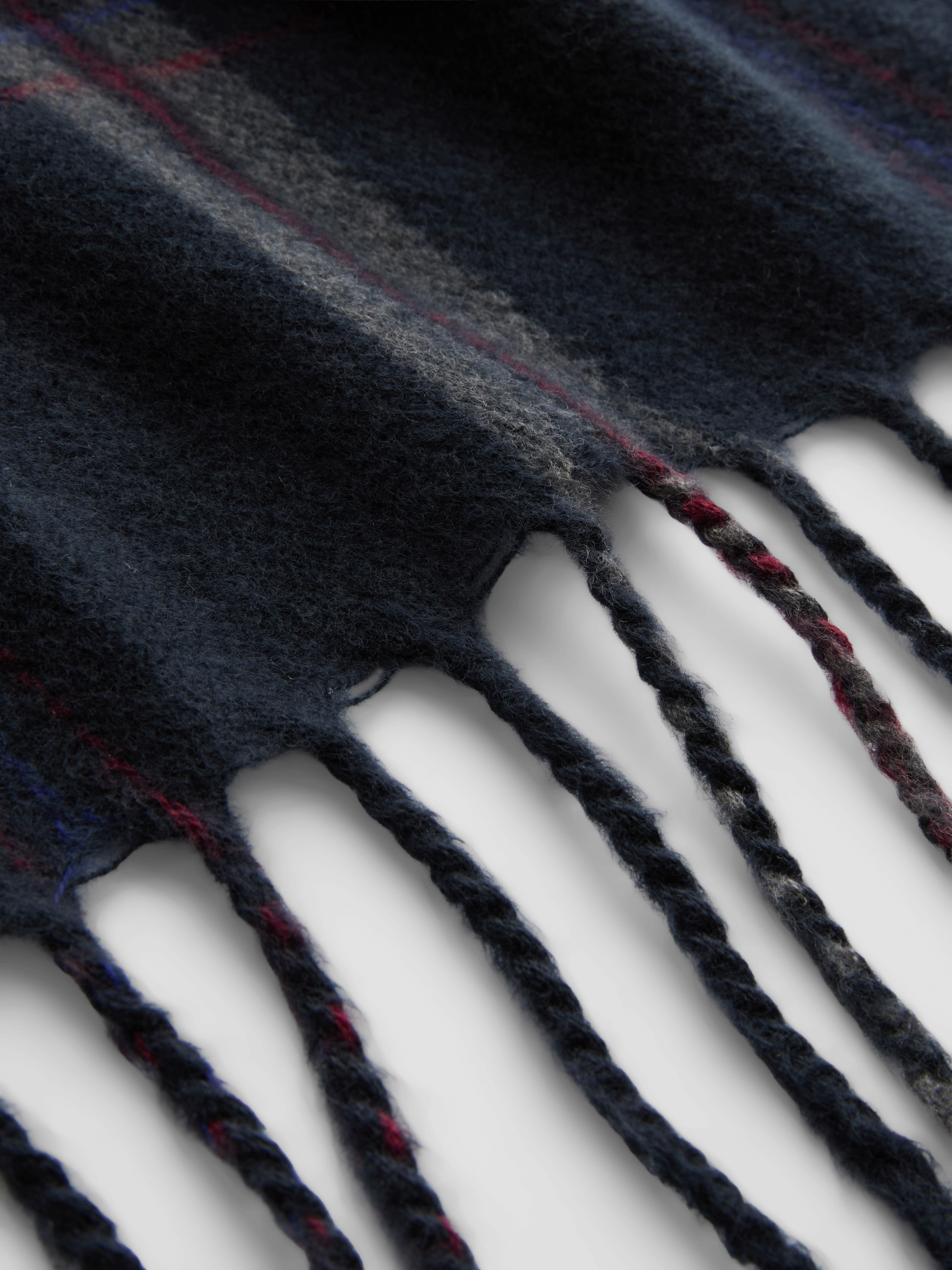 Plaid Fringe Scarf