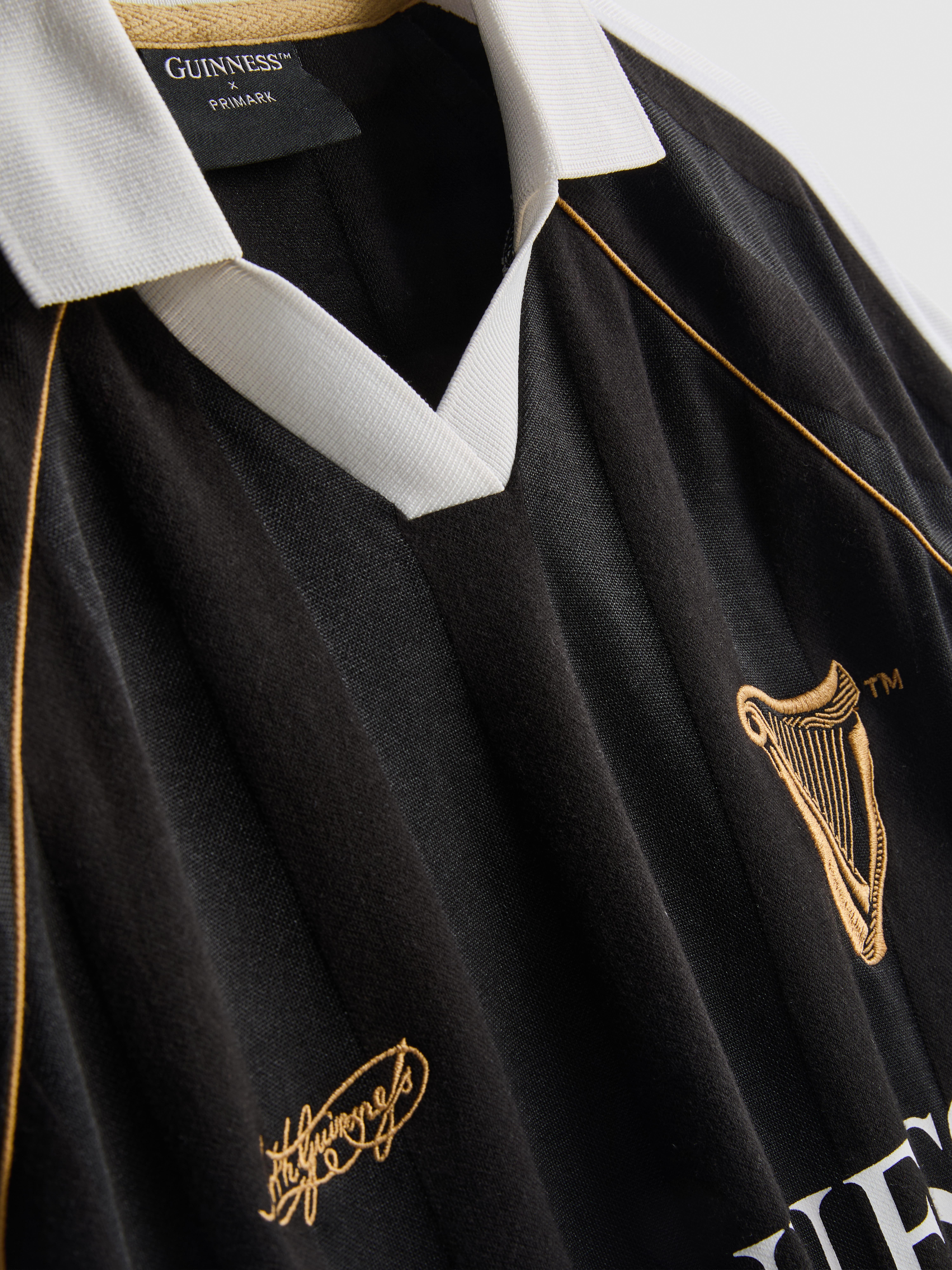 Guinness Cropped Cotton Blend Football Jersey Top