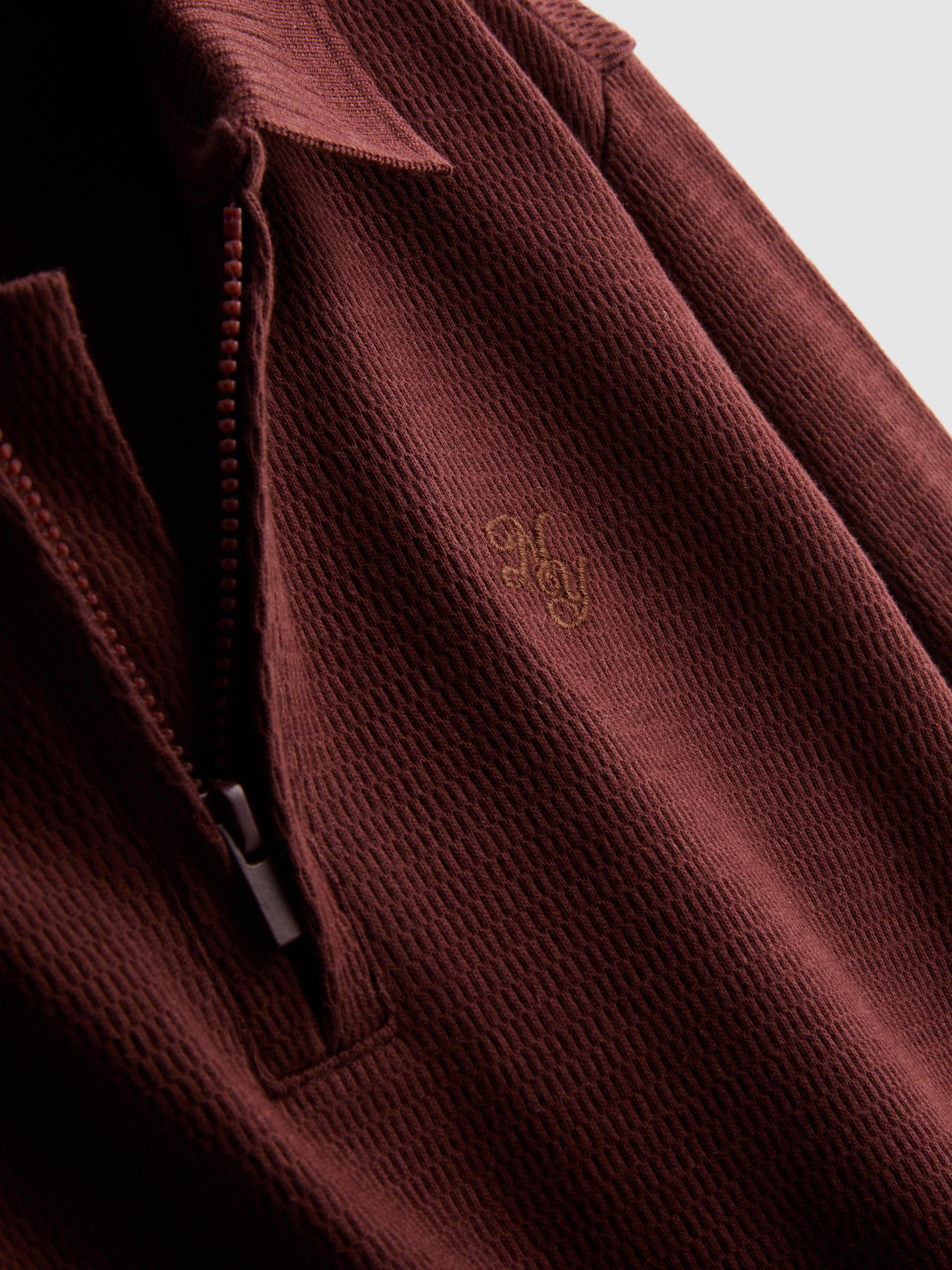1-9yrs | Pure Cotton Quarter-Zip Polo Shirt