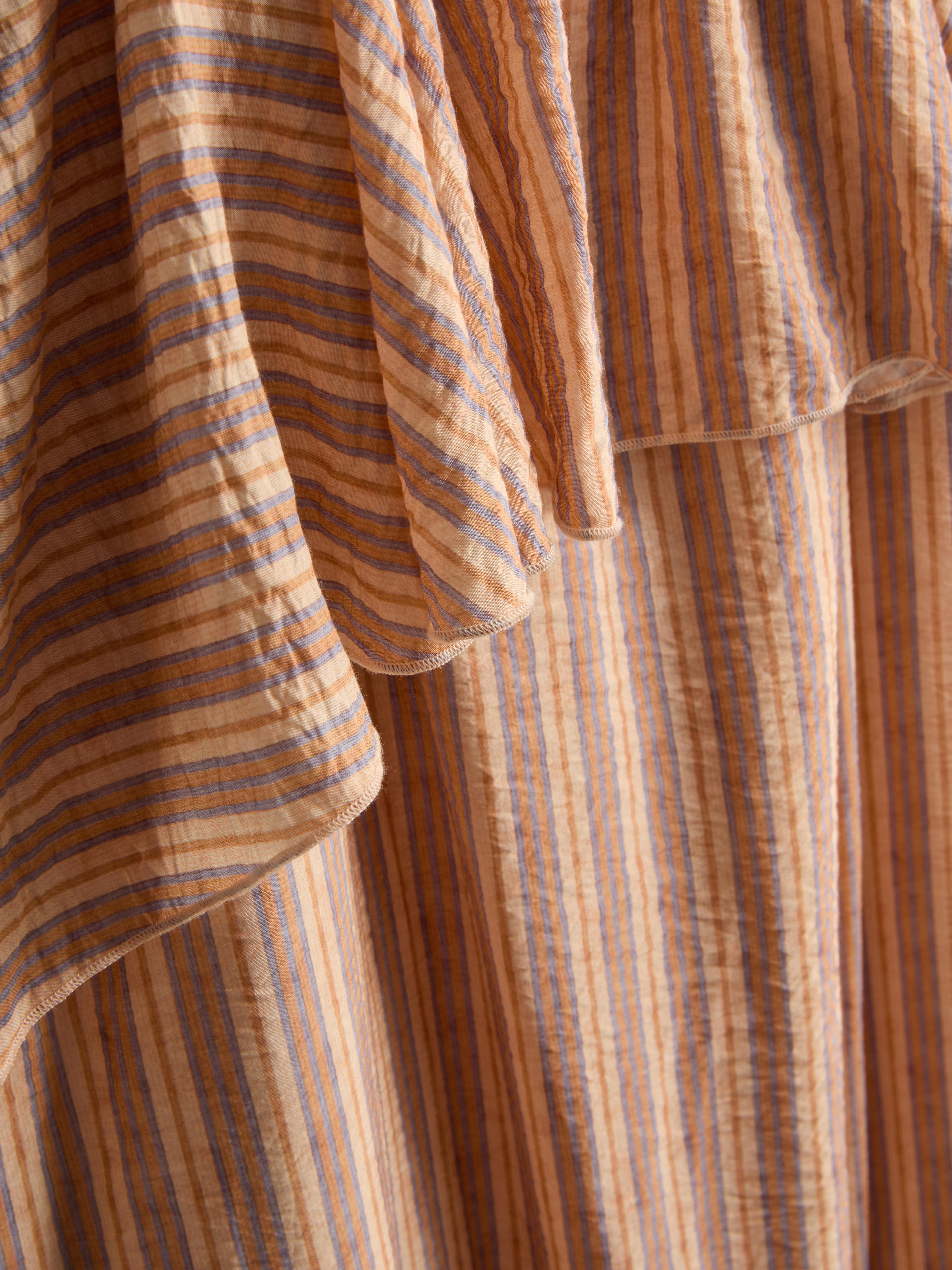 Striped Frill Cami Maxi Dress