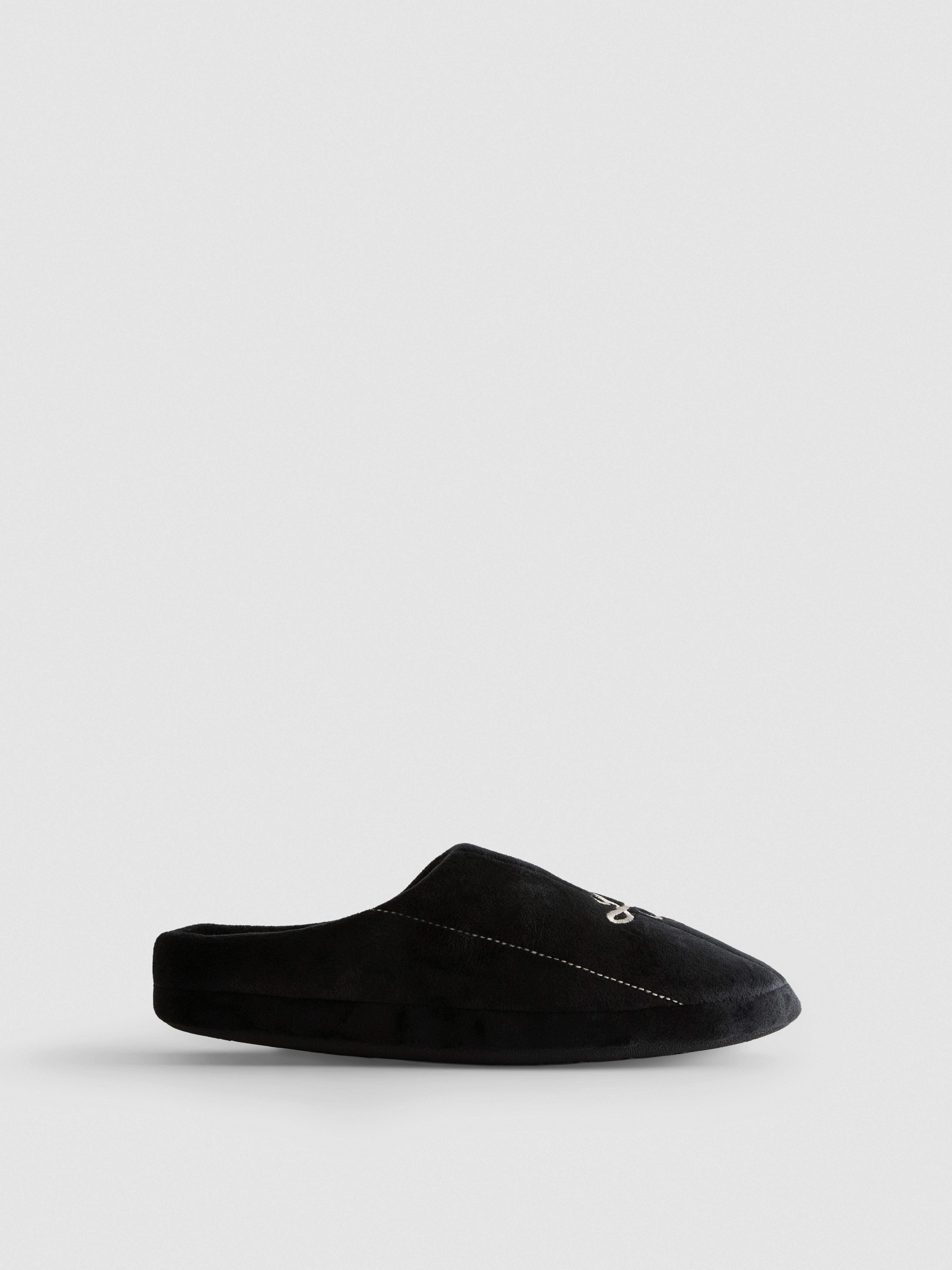 LA Embroidered Memory Foam Slippers