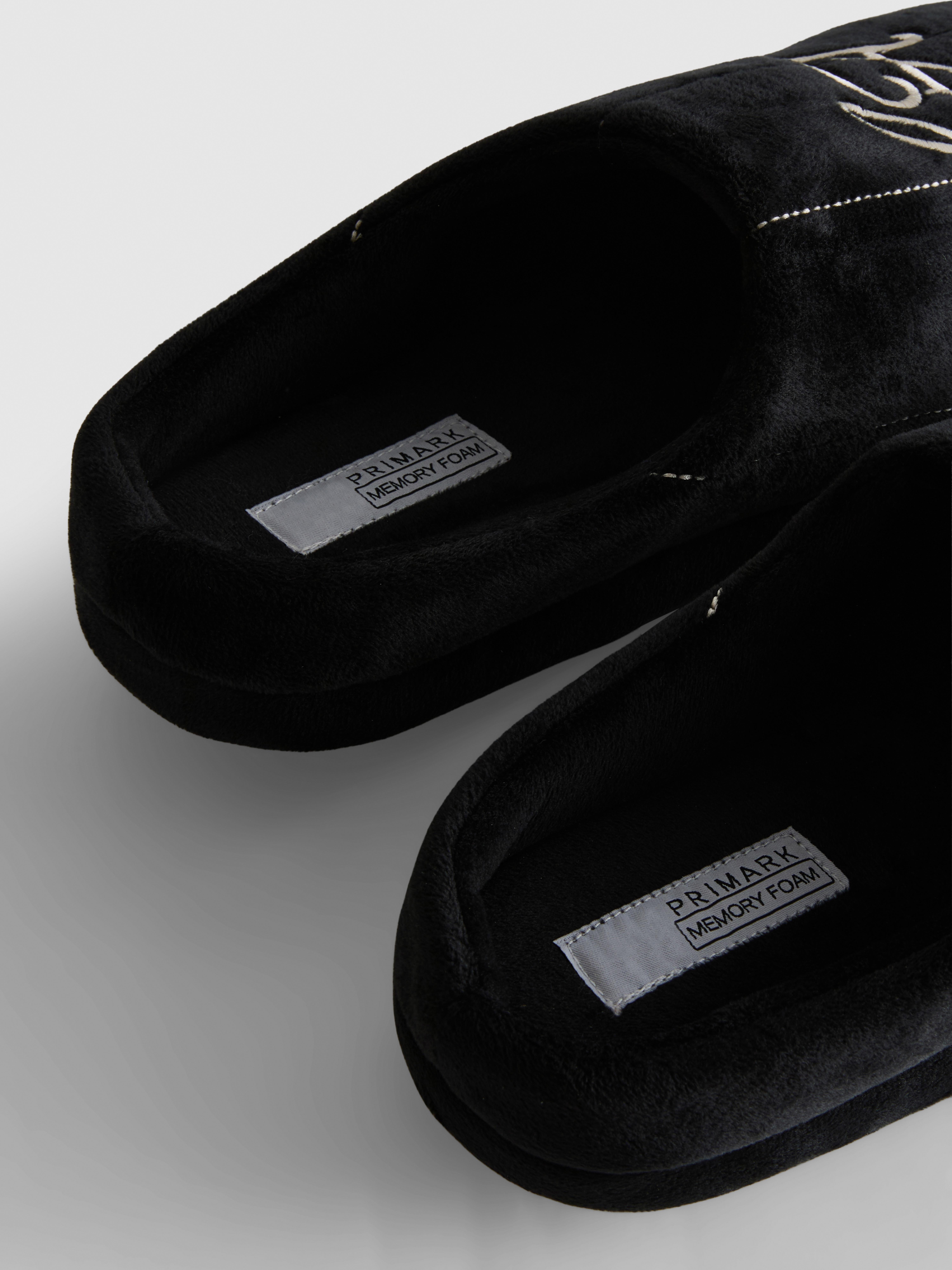 LA Embroidered Memory Foam Slippers