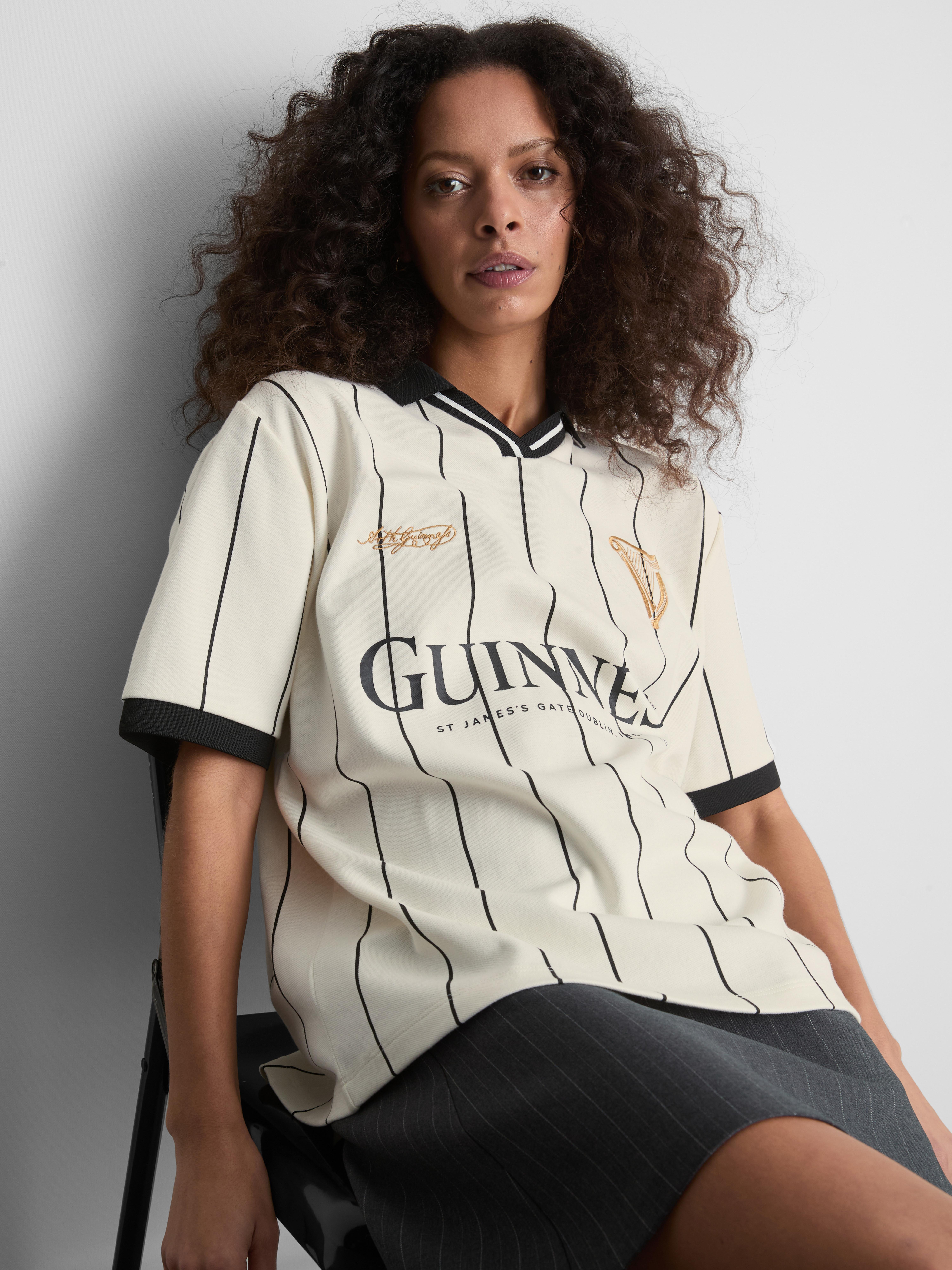 Guinness Cotton Rich Striped Football Tee