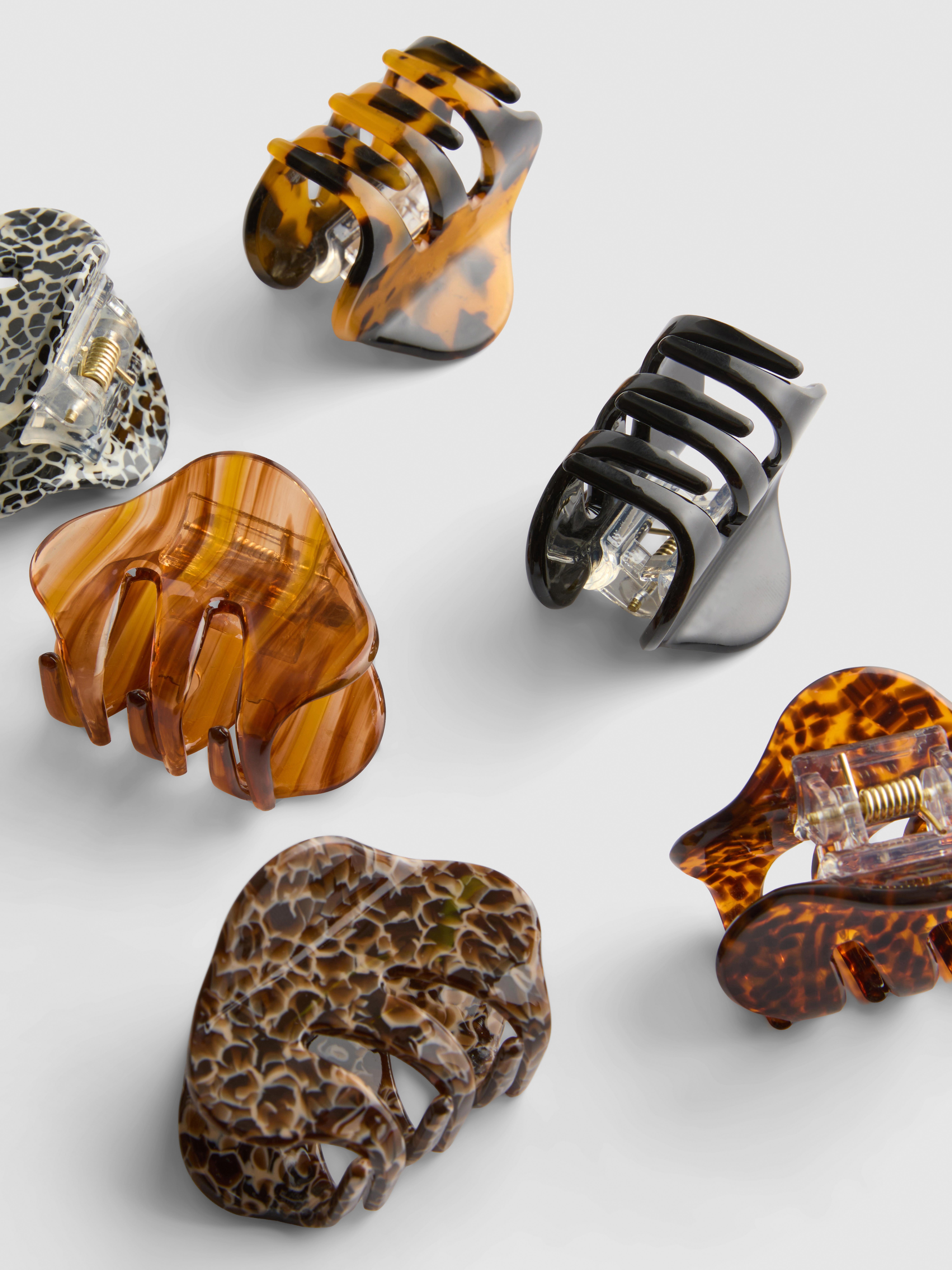 6pk Assorted Mini Claw Clips
