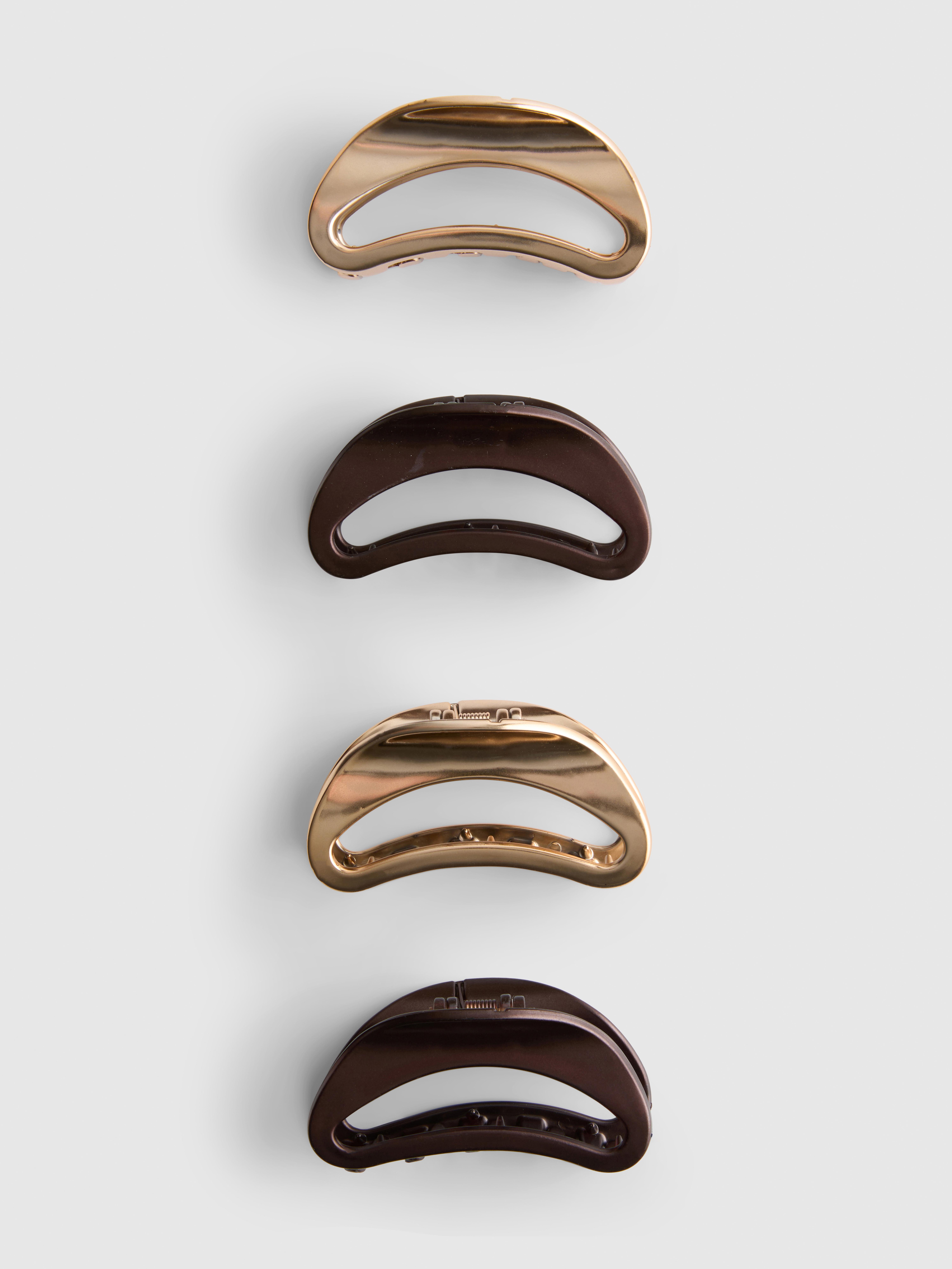 Gebogen haarclips, set van 4