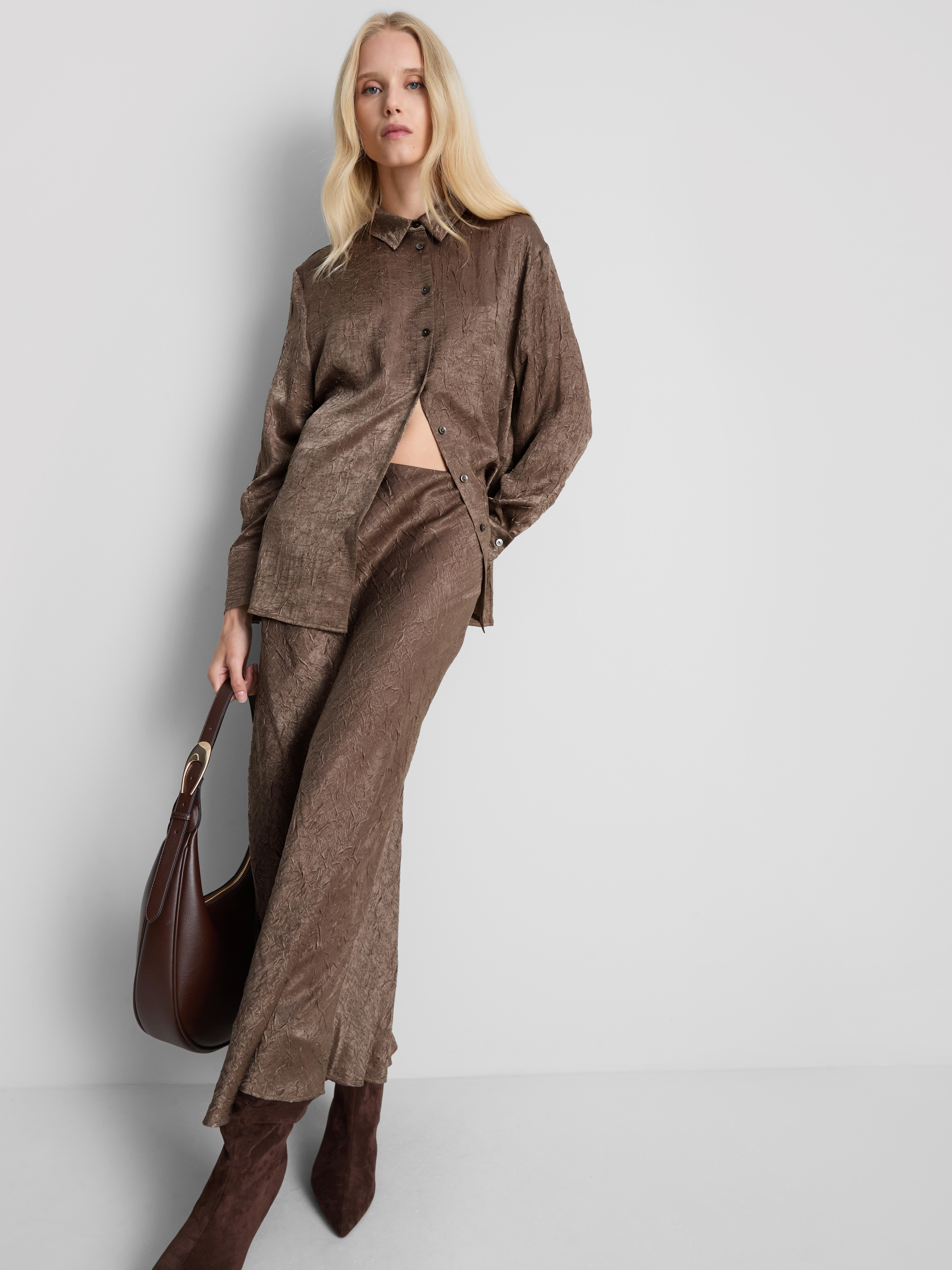 Chemise en satin texturé By Coleen